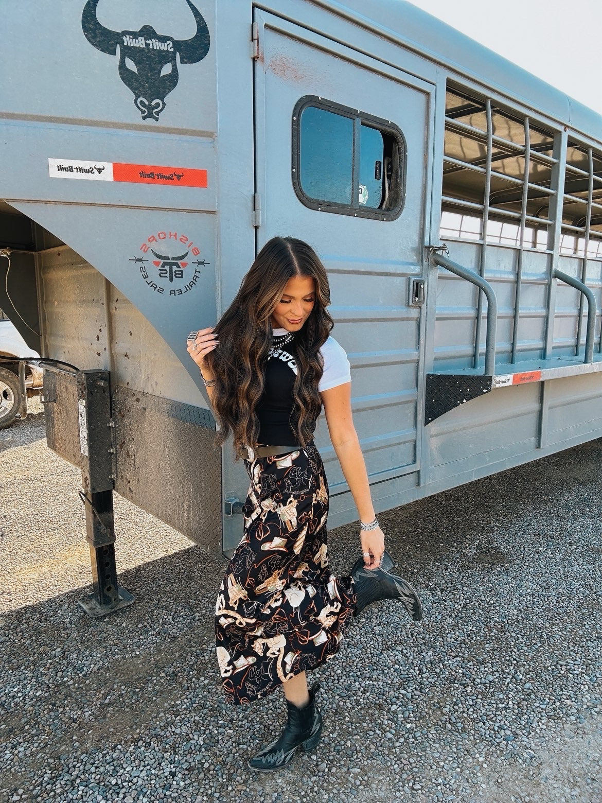 The Cowboys Lie Crop Tee