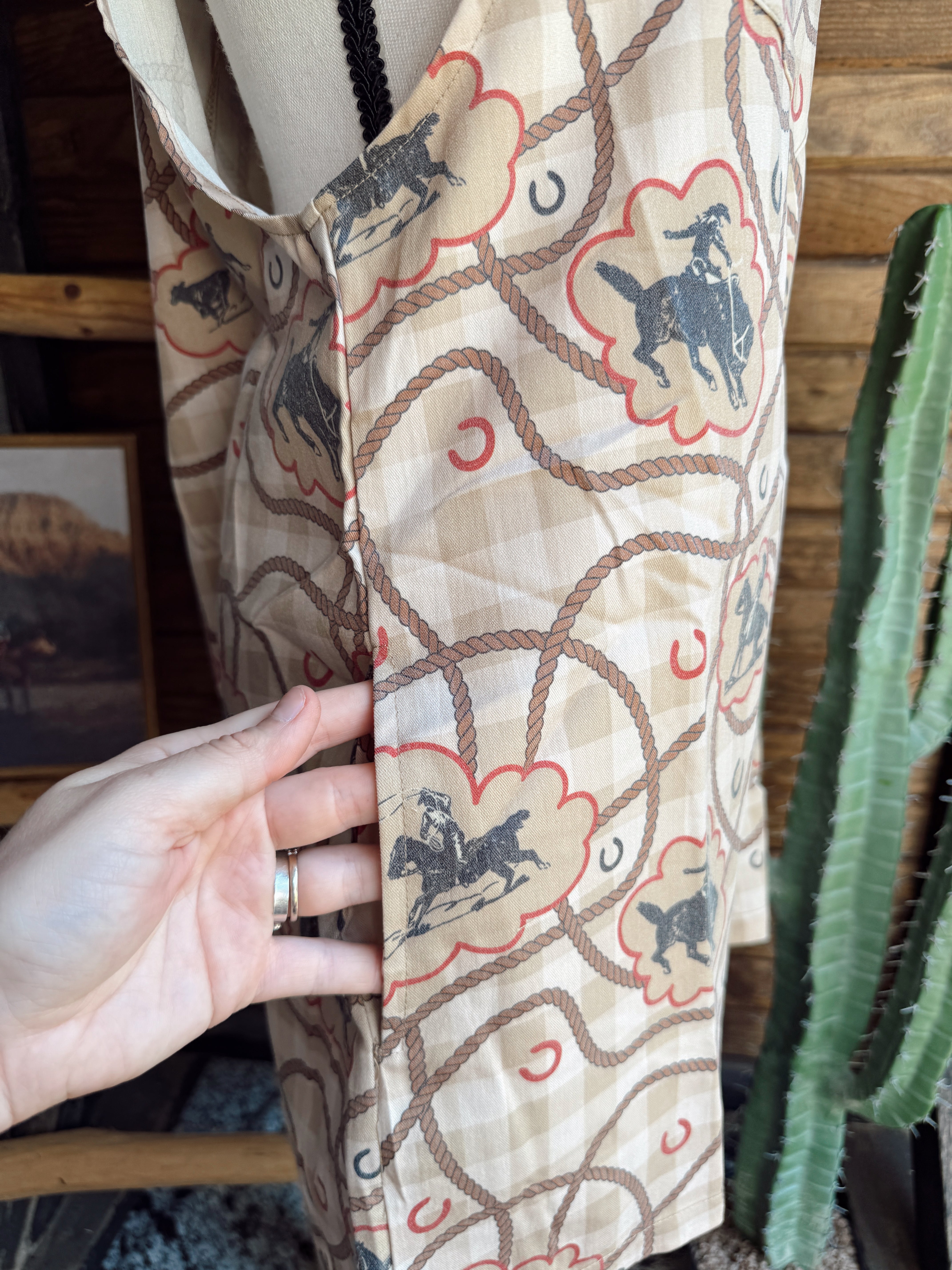 The Gingham Cowboy Romper