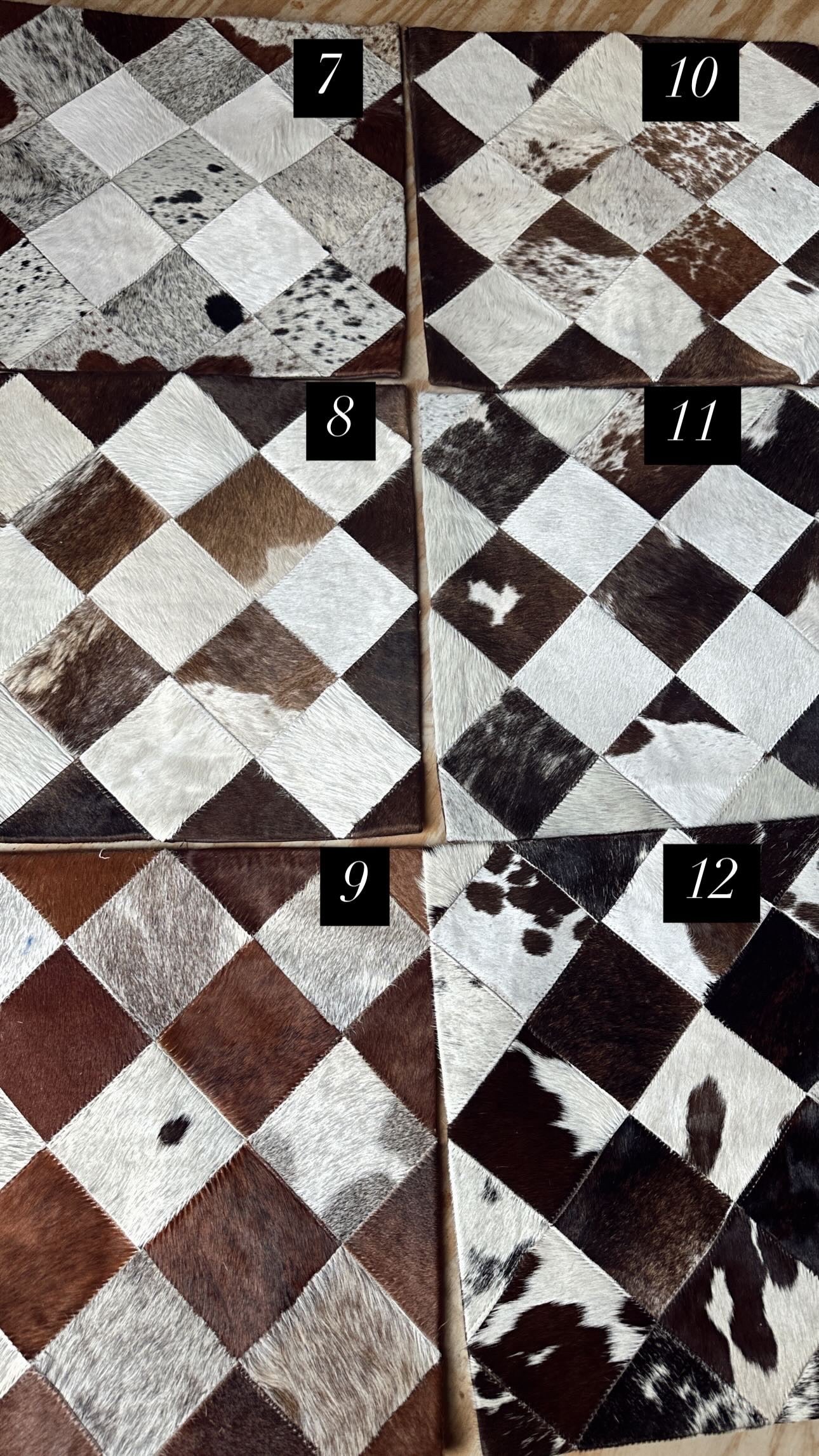 The Diamond Cowhide Pillow { multiple options }