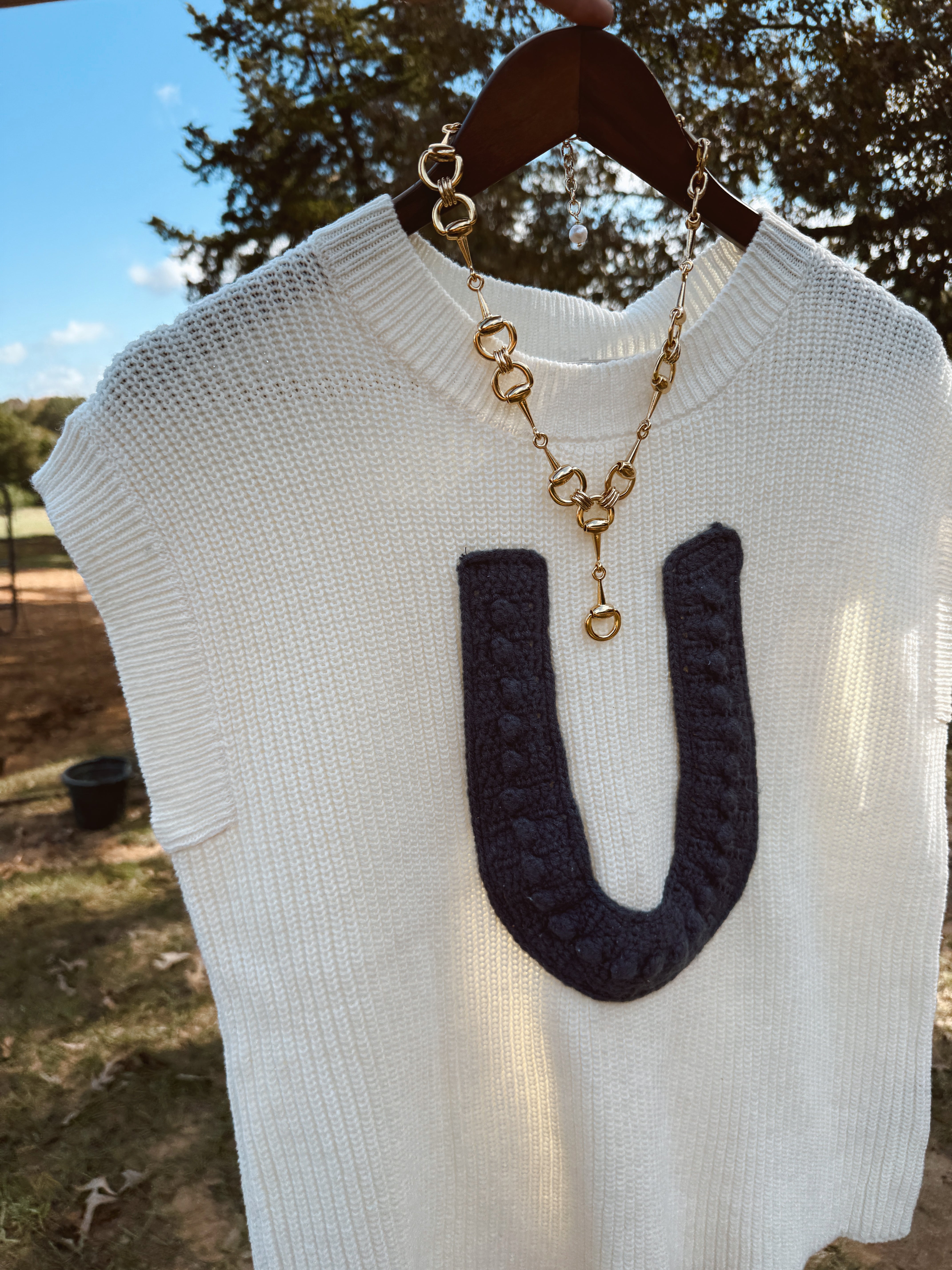The Knitted Horseshoe Top