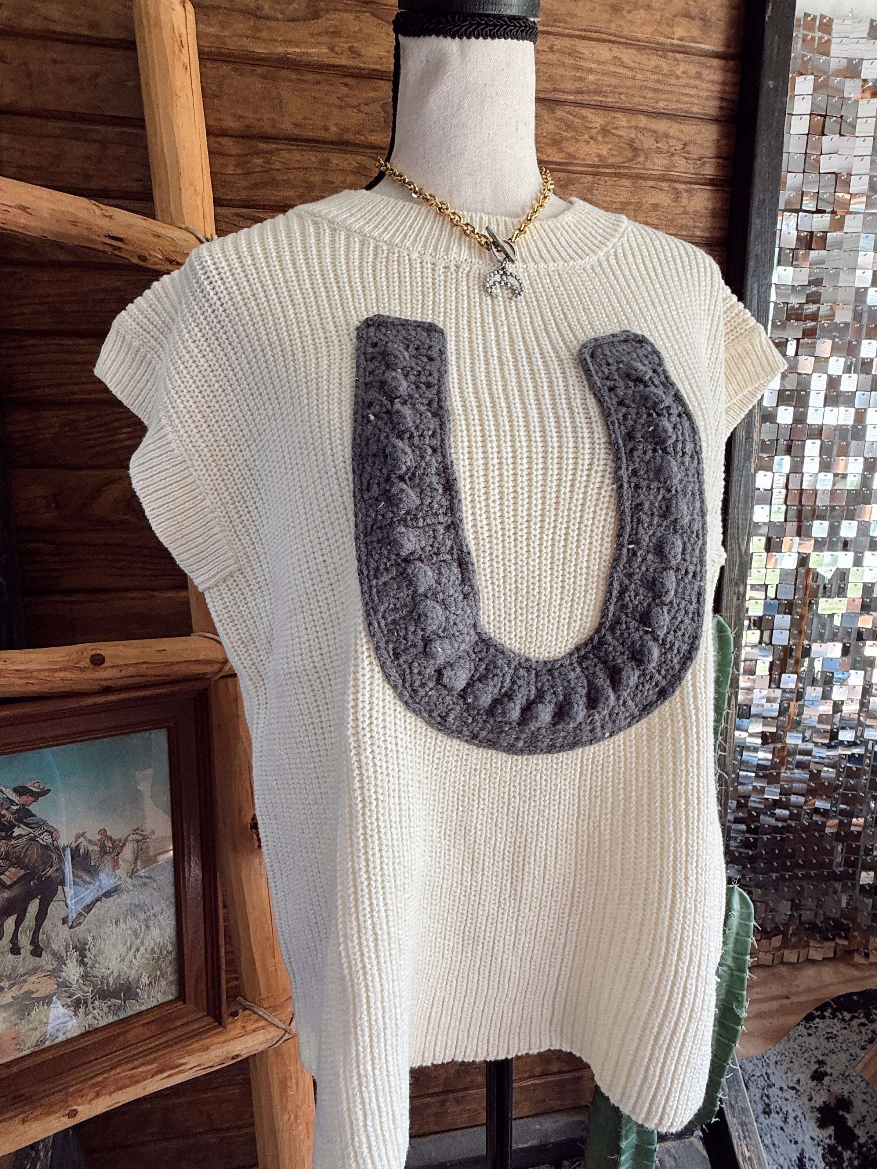 The Knitted Horseshoe Top