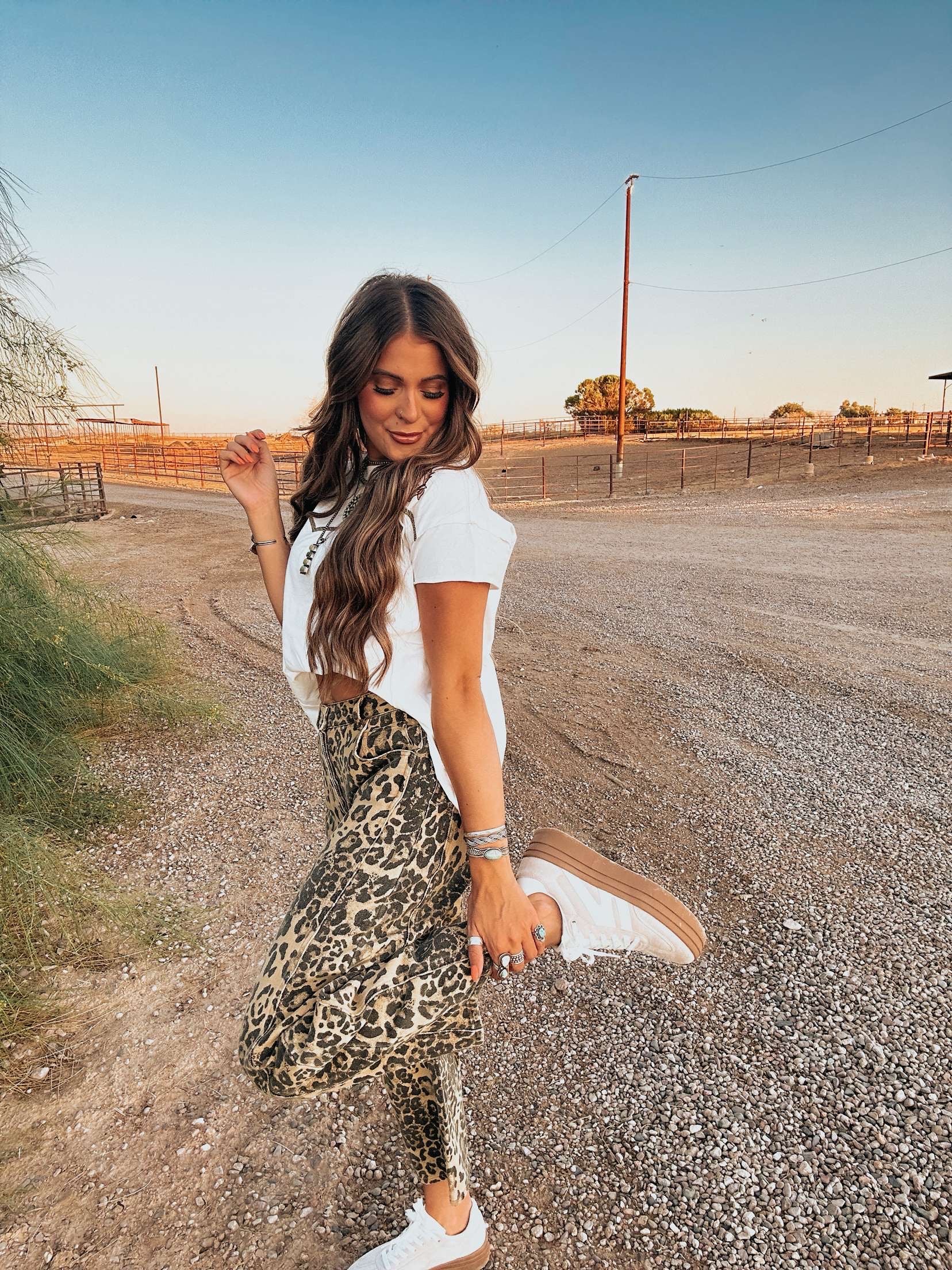 The Middi Leopard Jeans