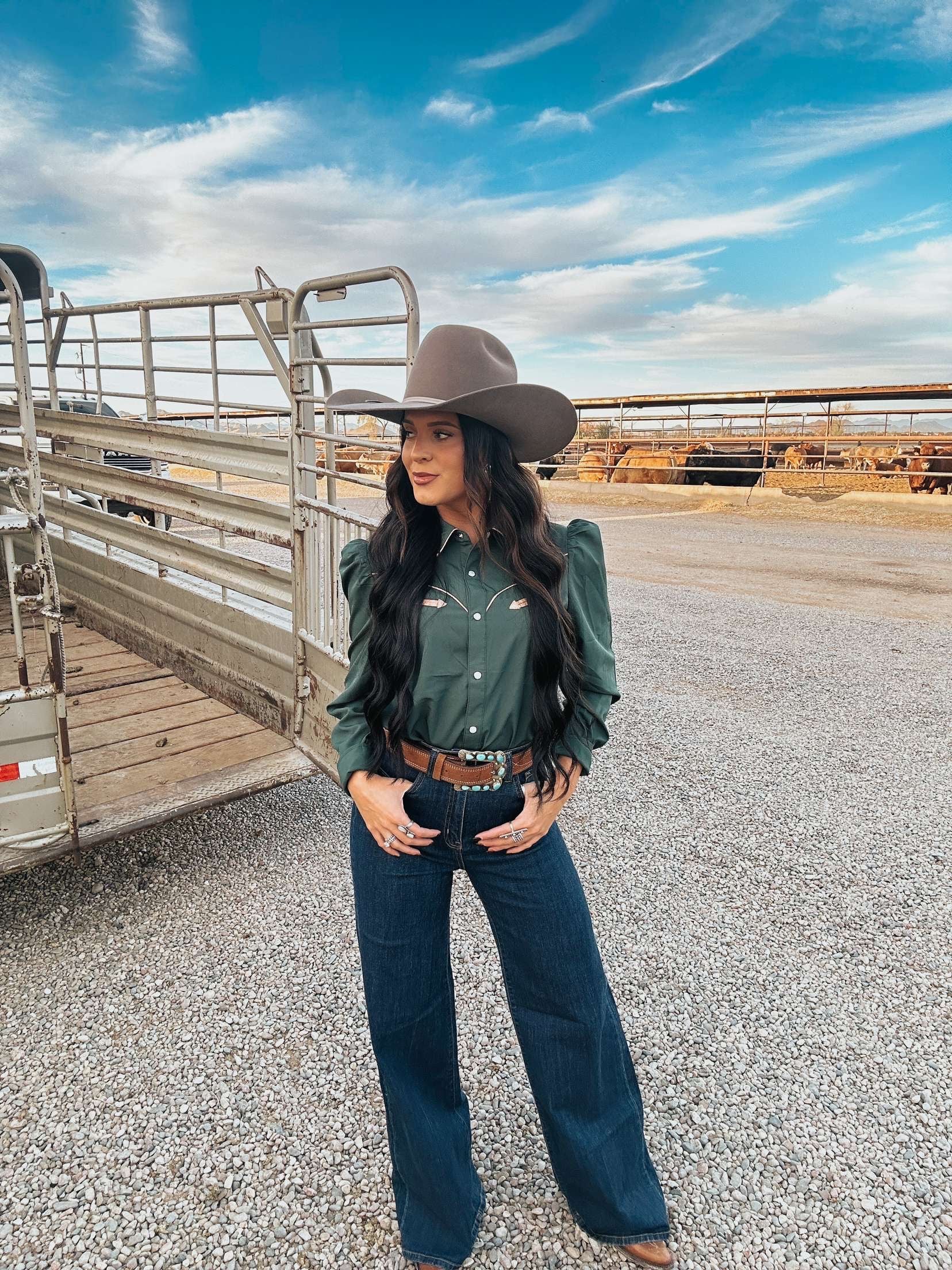 The June Pearl Snap Button Down