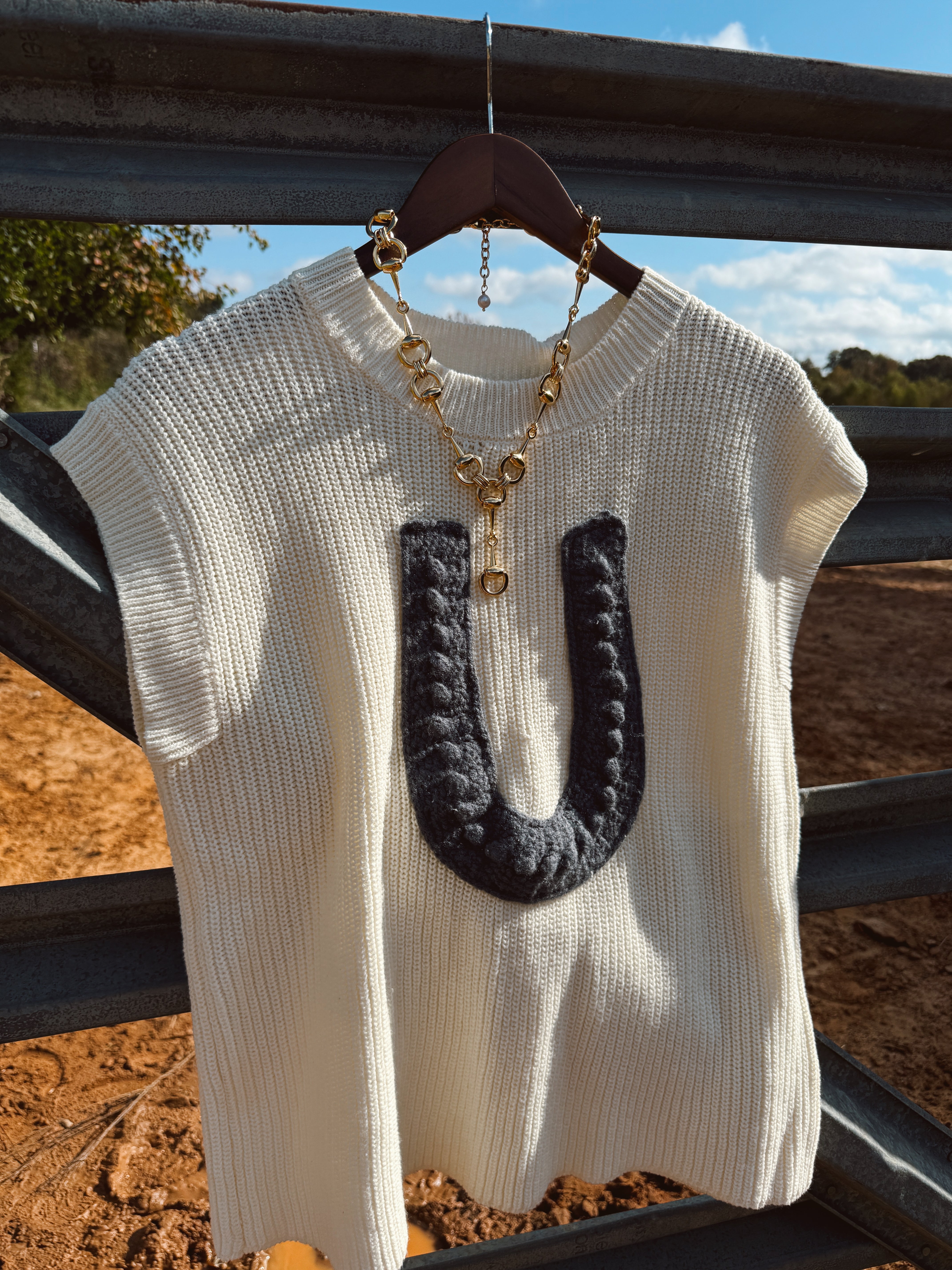 The Knitted Horseshoe Top