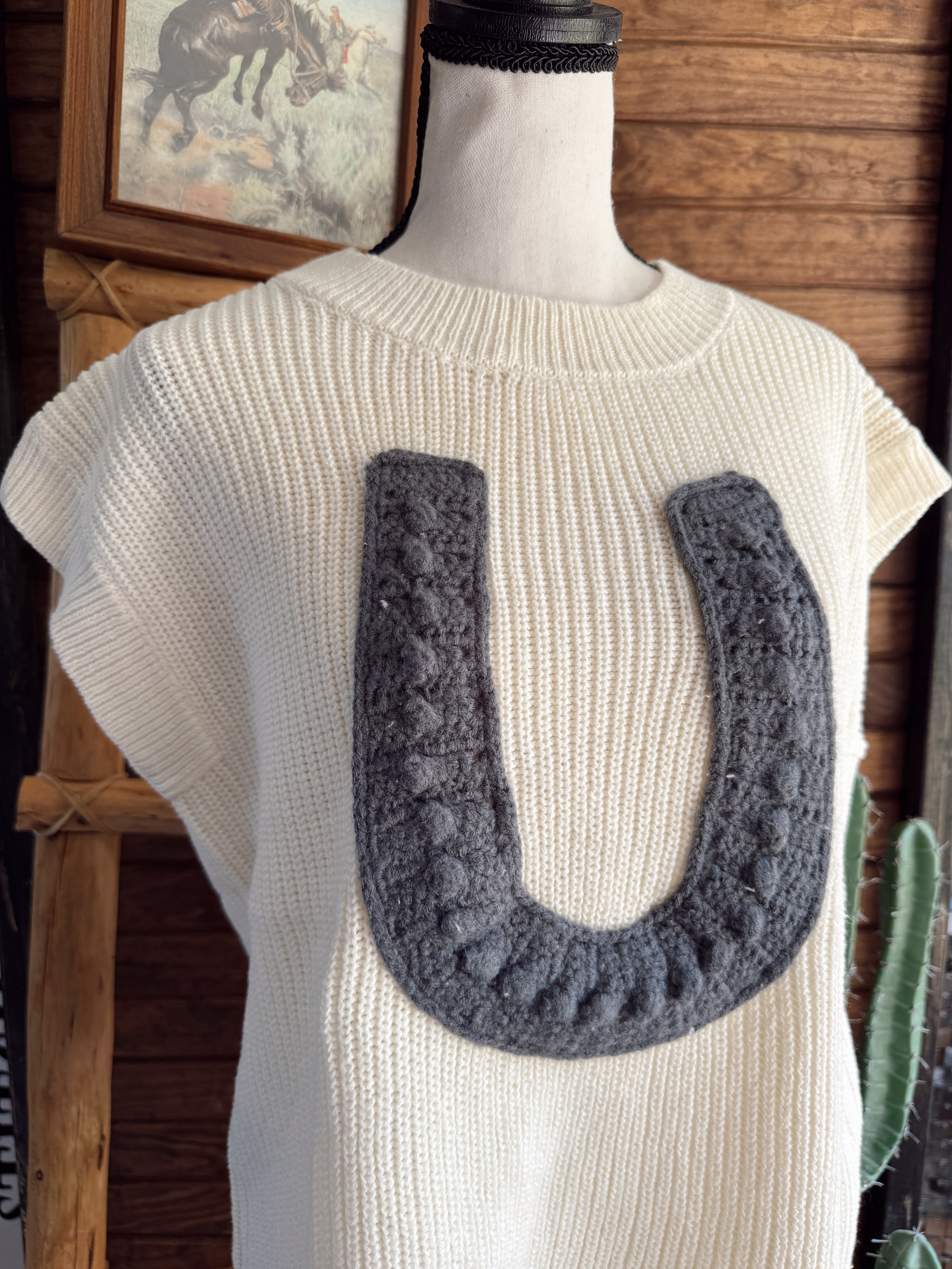 The Knitted Horseshoe Top