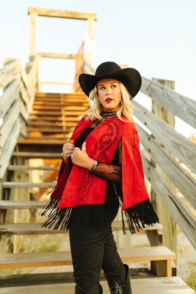 The Red Boot Stitch Cape - Best Seller