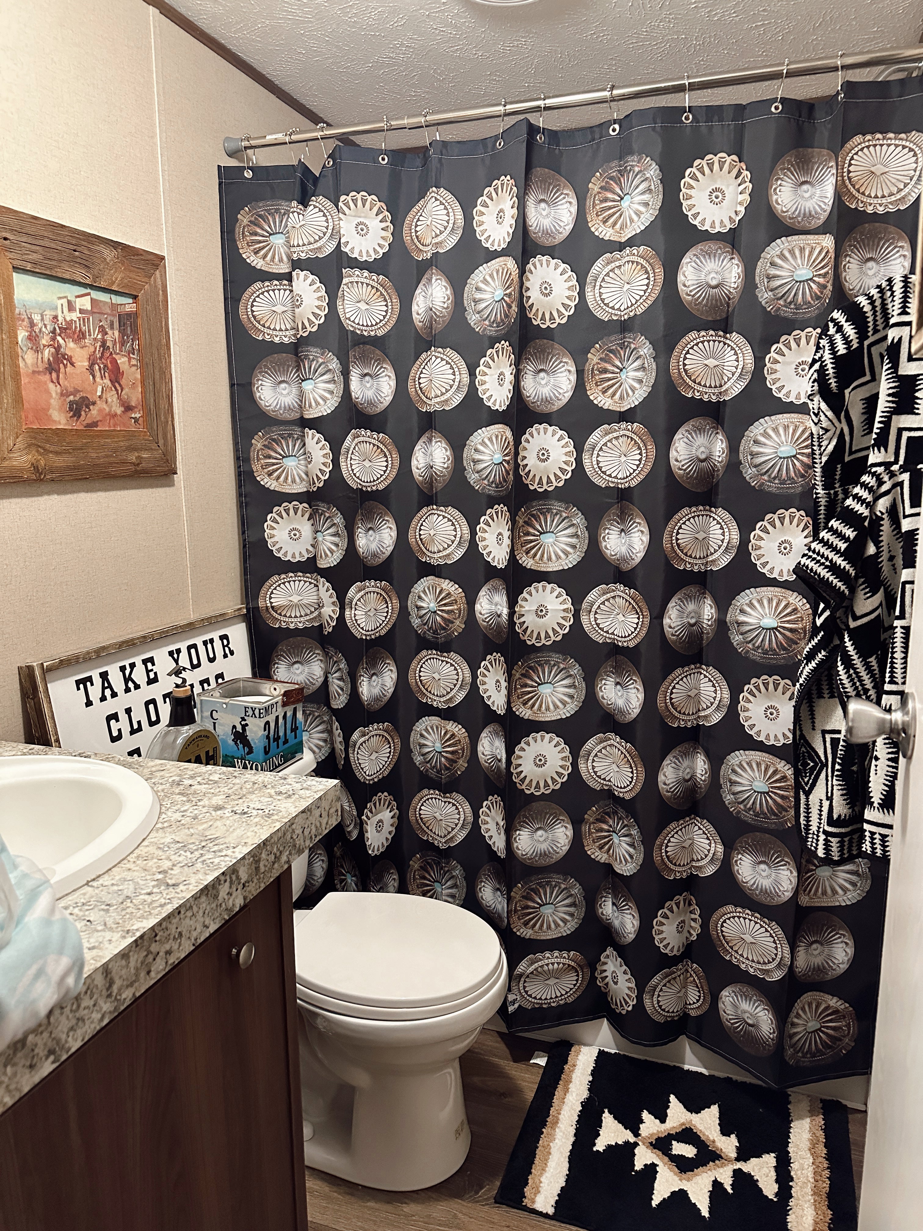 The Big Concho Shower Curtain - best seller