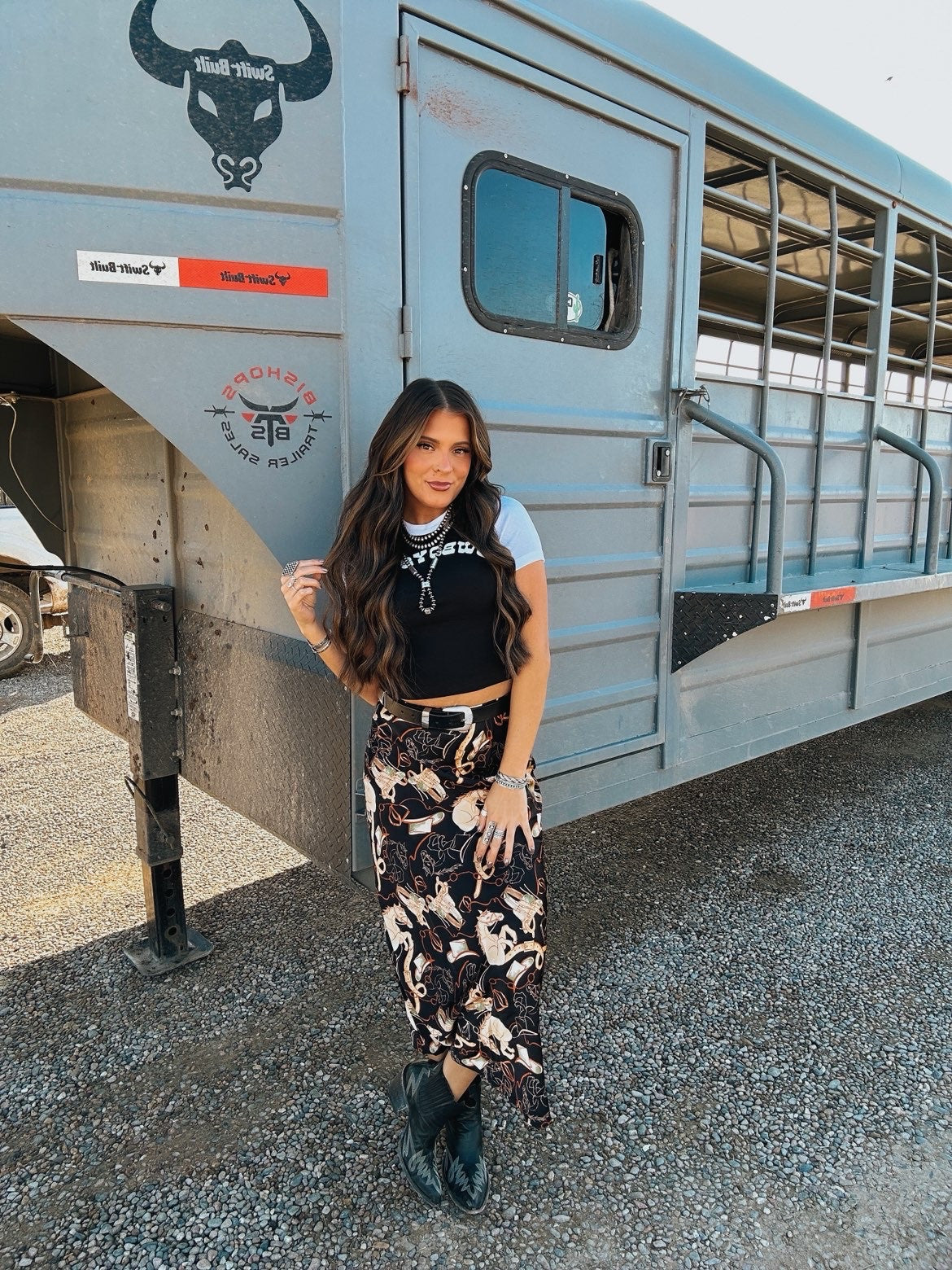 The Cowboys Lie Crop Tee