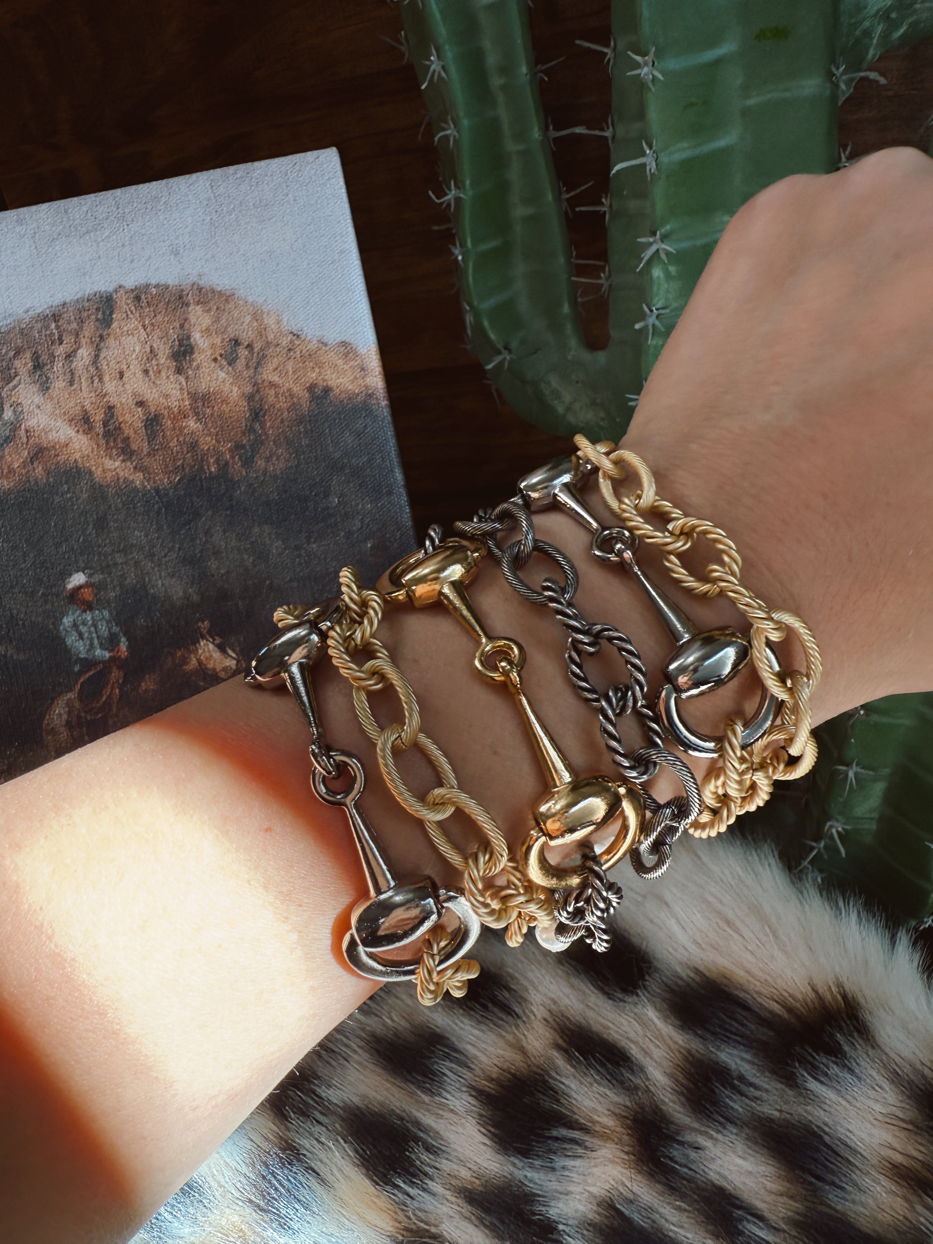 The Snaffle Bit Bracelet - silver bit