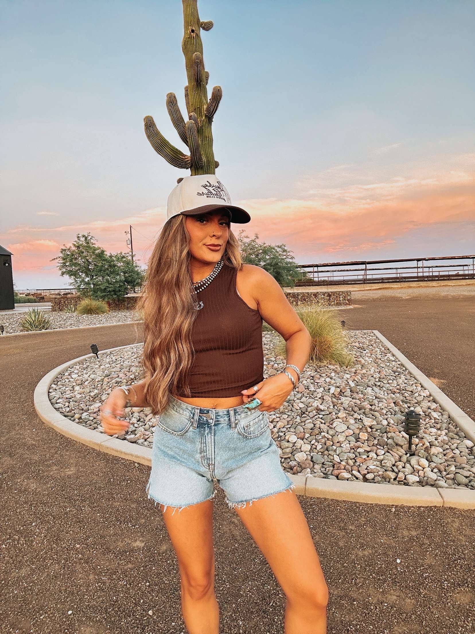 The Horseshoe Embroidered Tank - best seller