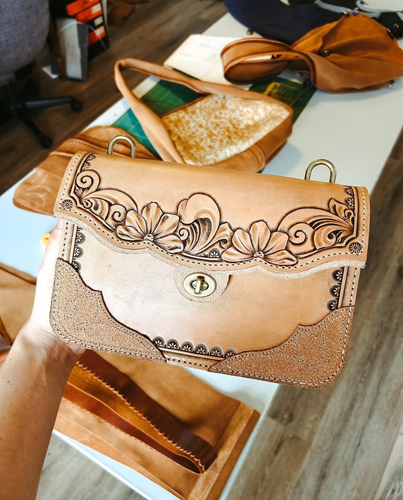 The Maddog Leather Clancy Purse