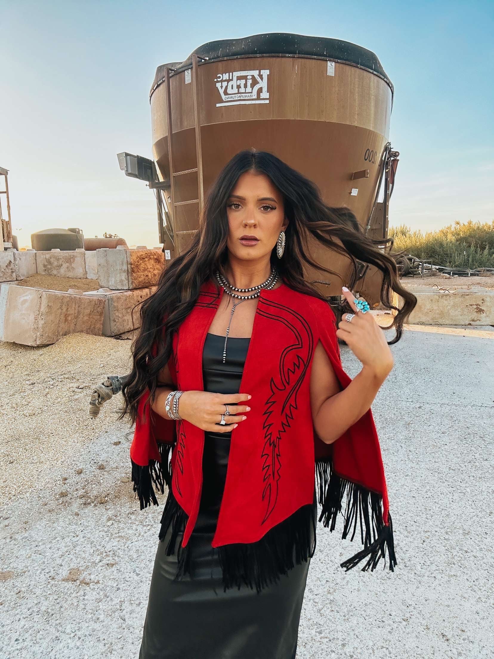 The Red Boot Stitch Cape - Best Seller