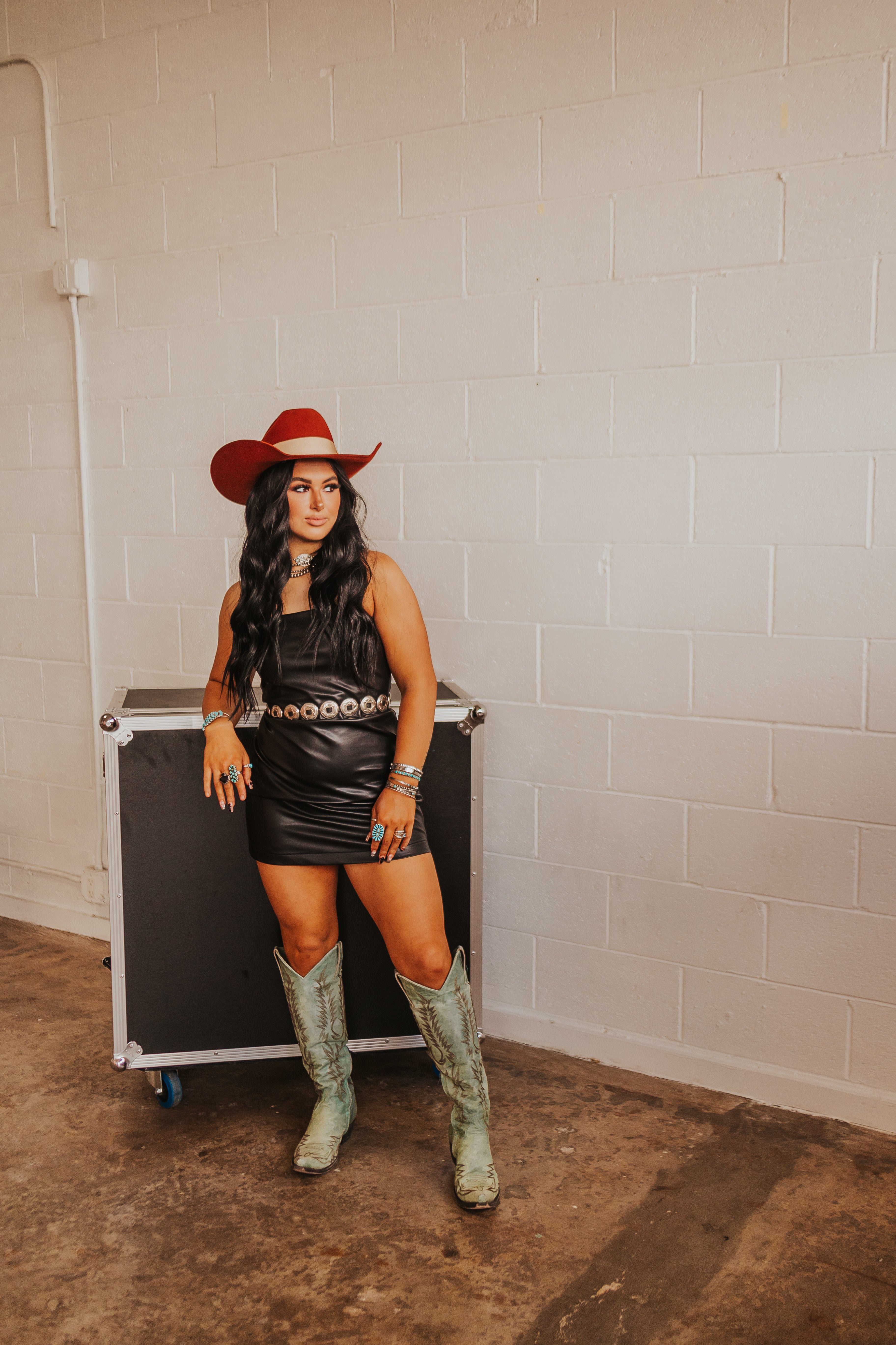 The Black Leather Dress - best seller