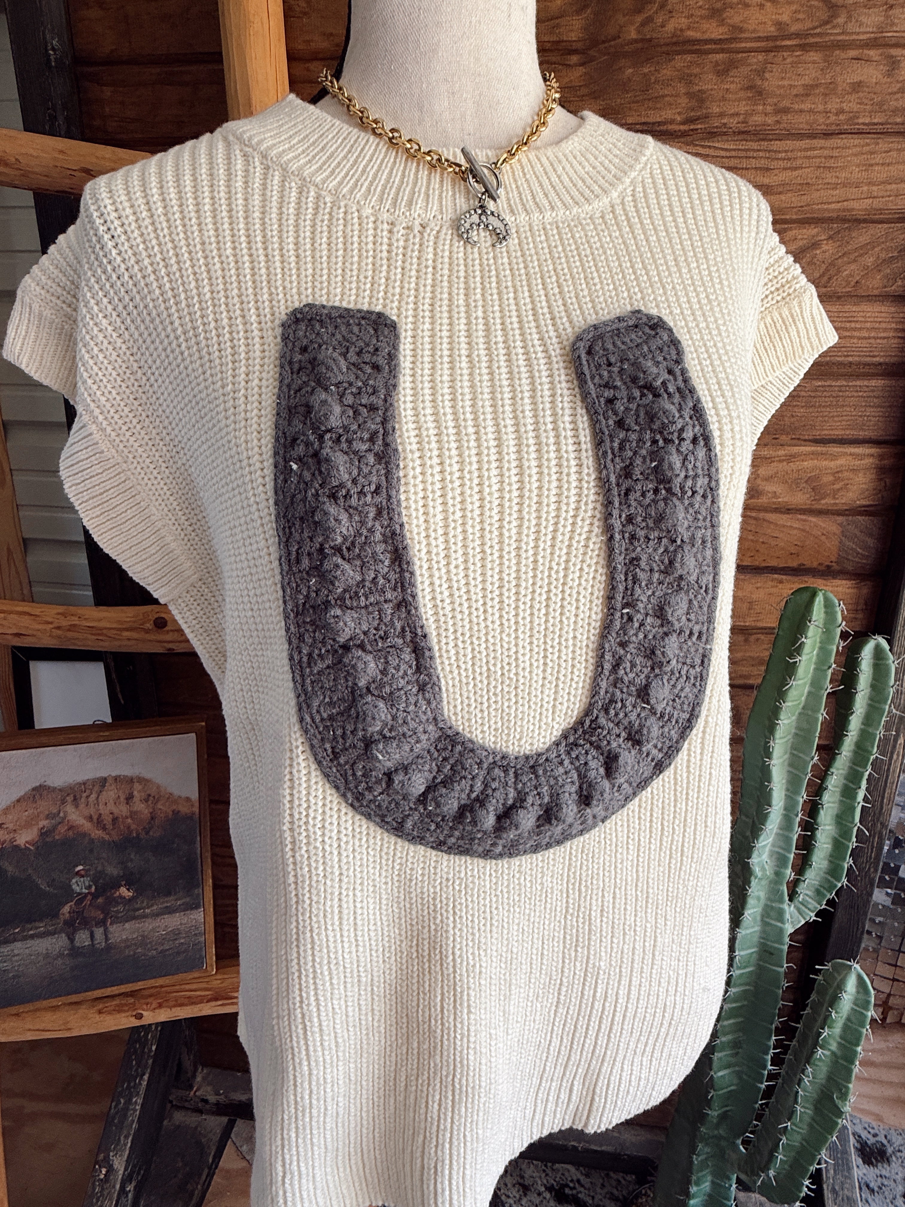 The Knitted Horseshoe Top