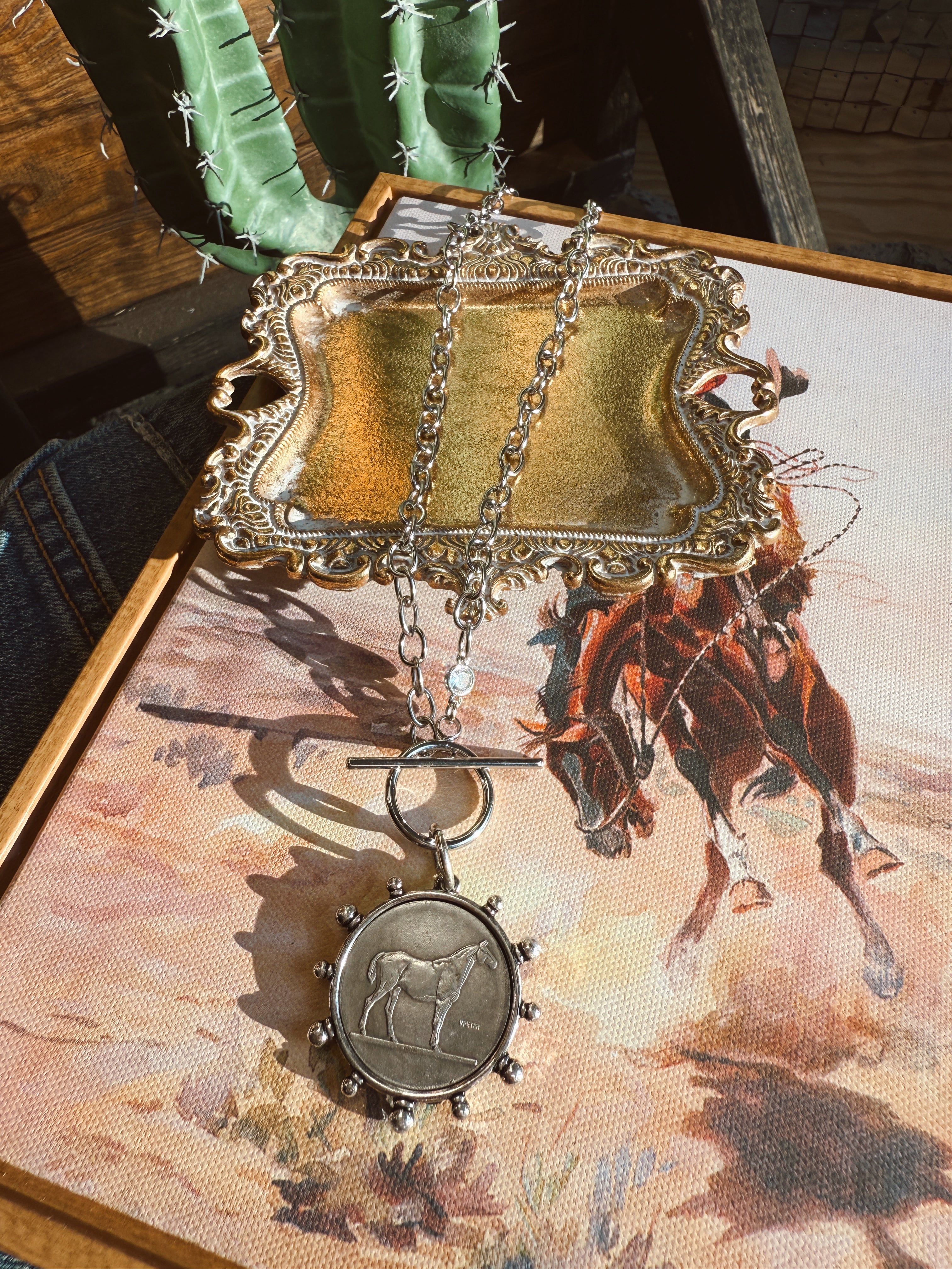 The Derby Coin Necklace - Silver