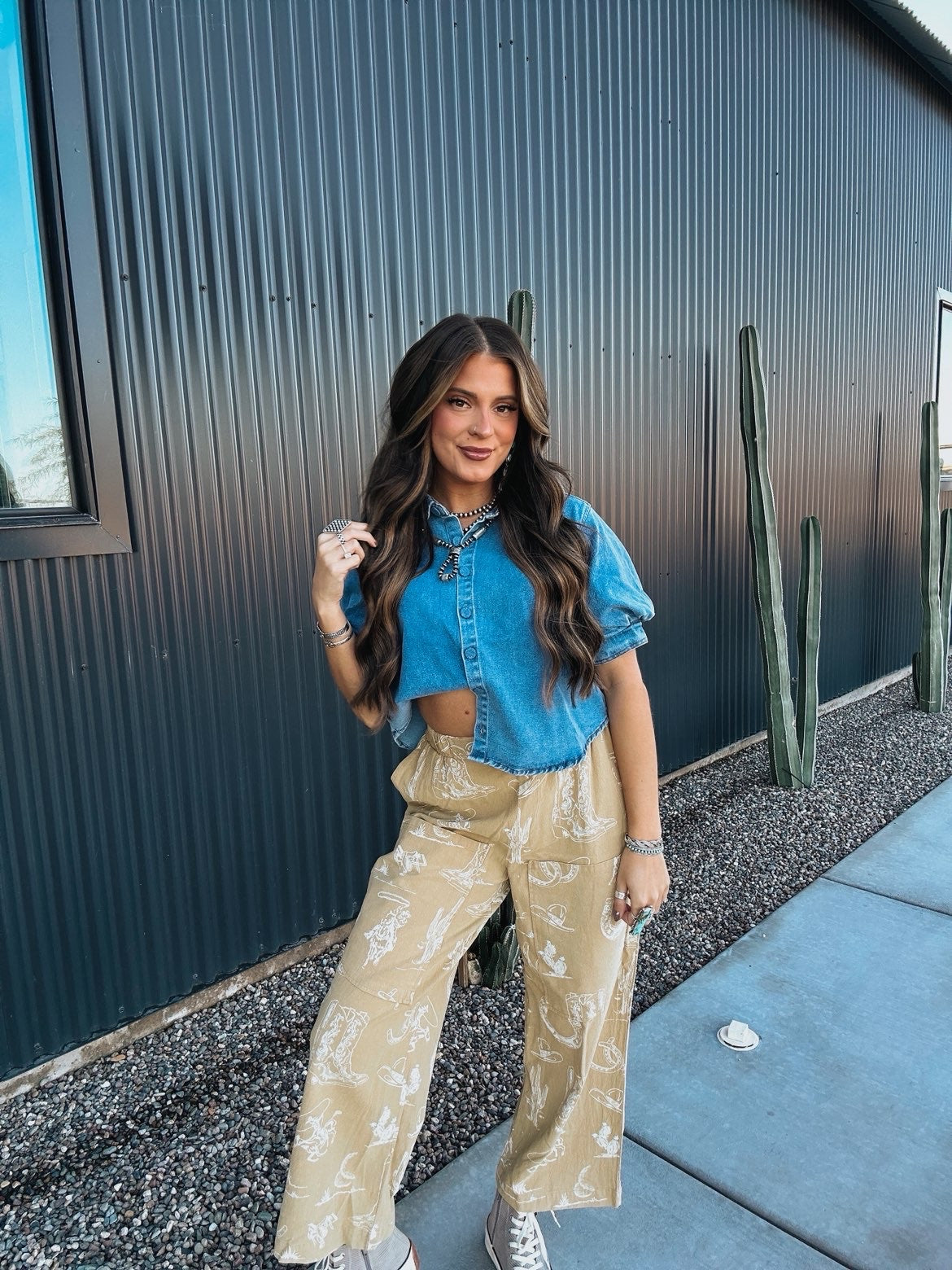 The Denim Bubble Top