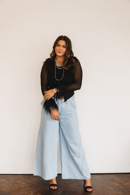 The Cowtown Wide Leg Jeans