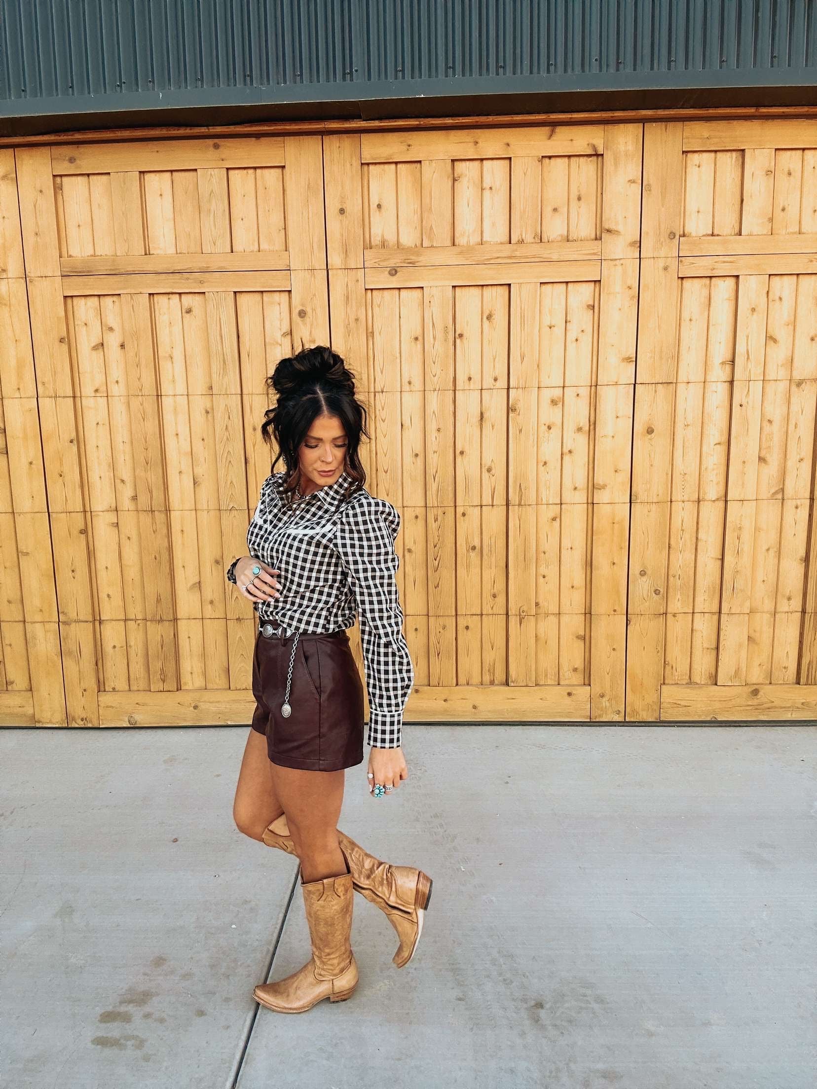 The Gingham Pearl Snap - best seller