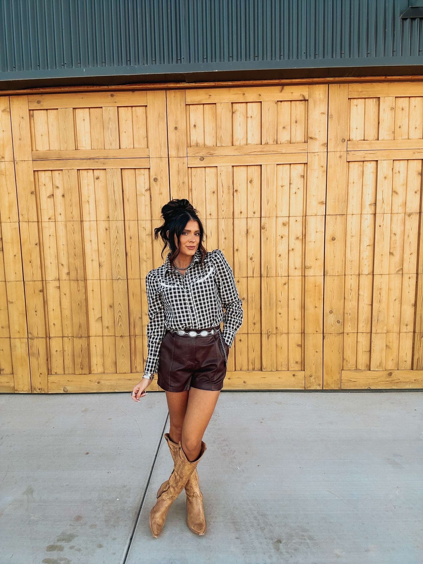 The Gingham Pearl Snap - best seller