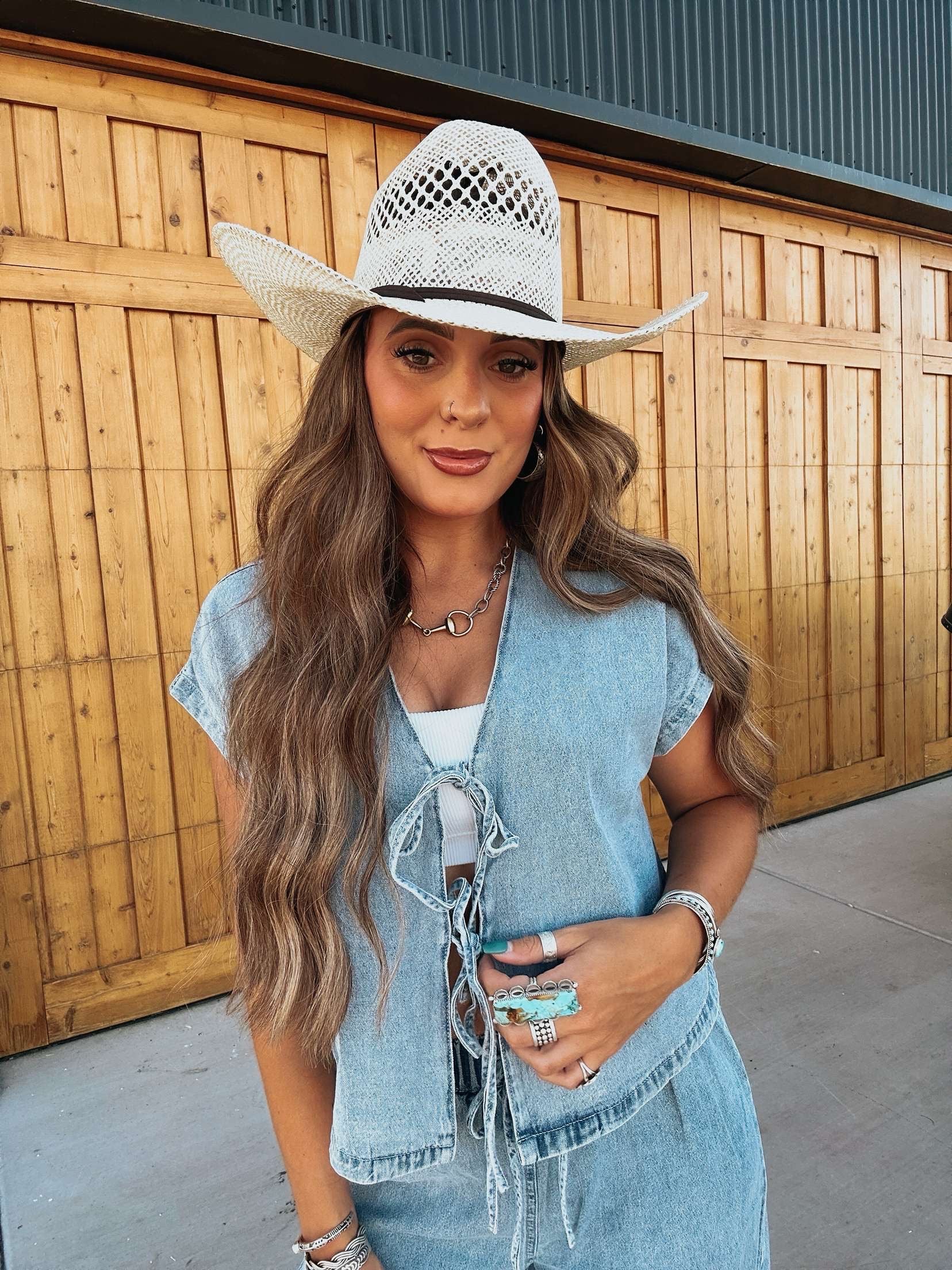 The Roan Denim Top - pre order 1/5