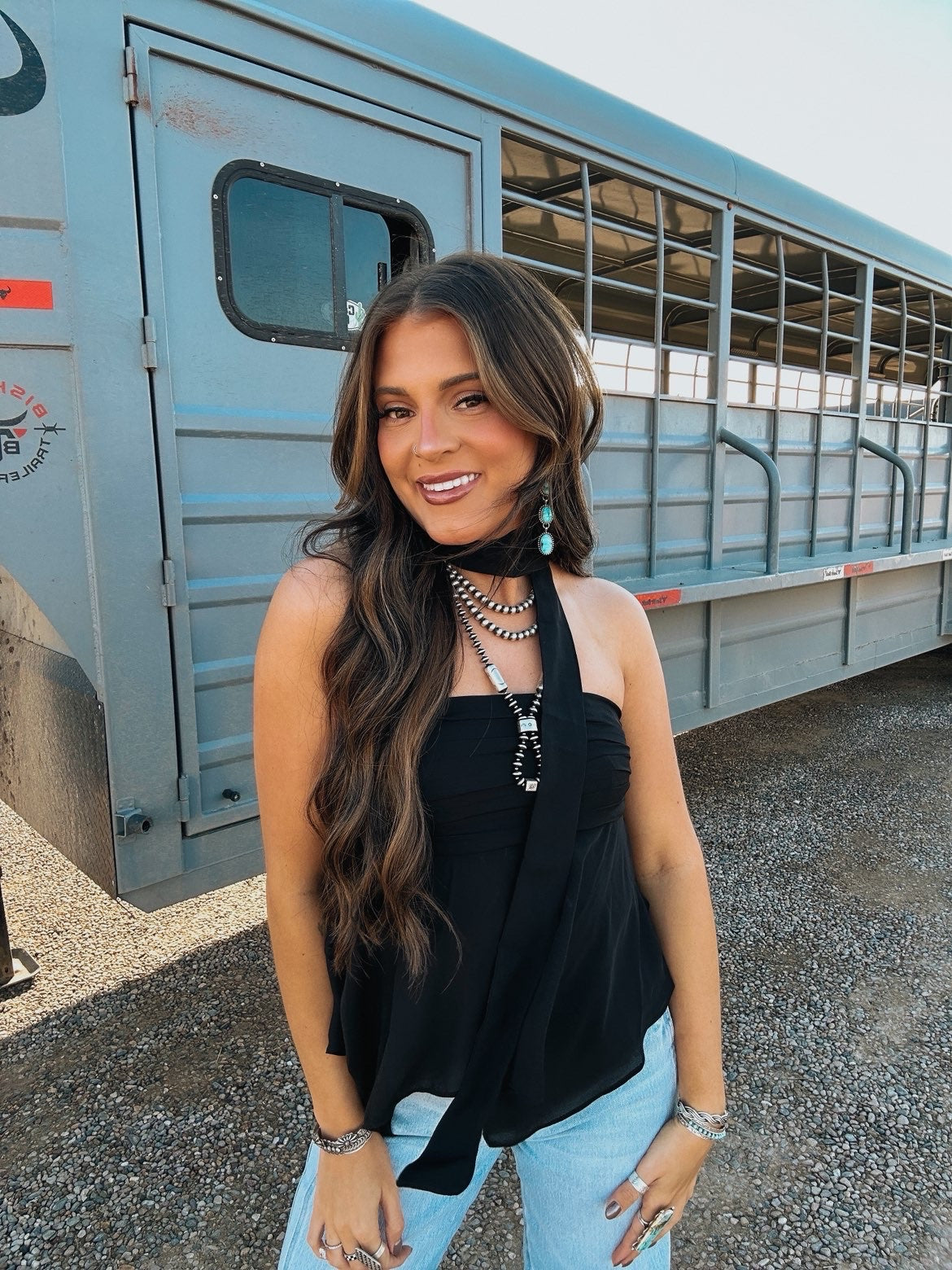 The Conley Top with Scarf