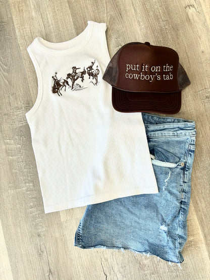 The Bronc Embroidered Tank