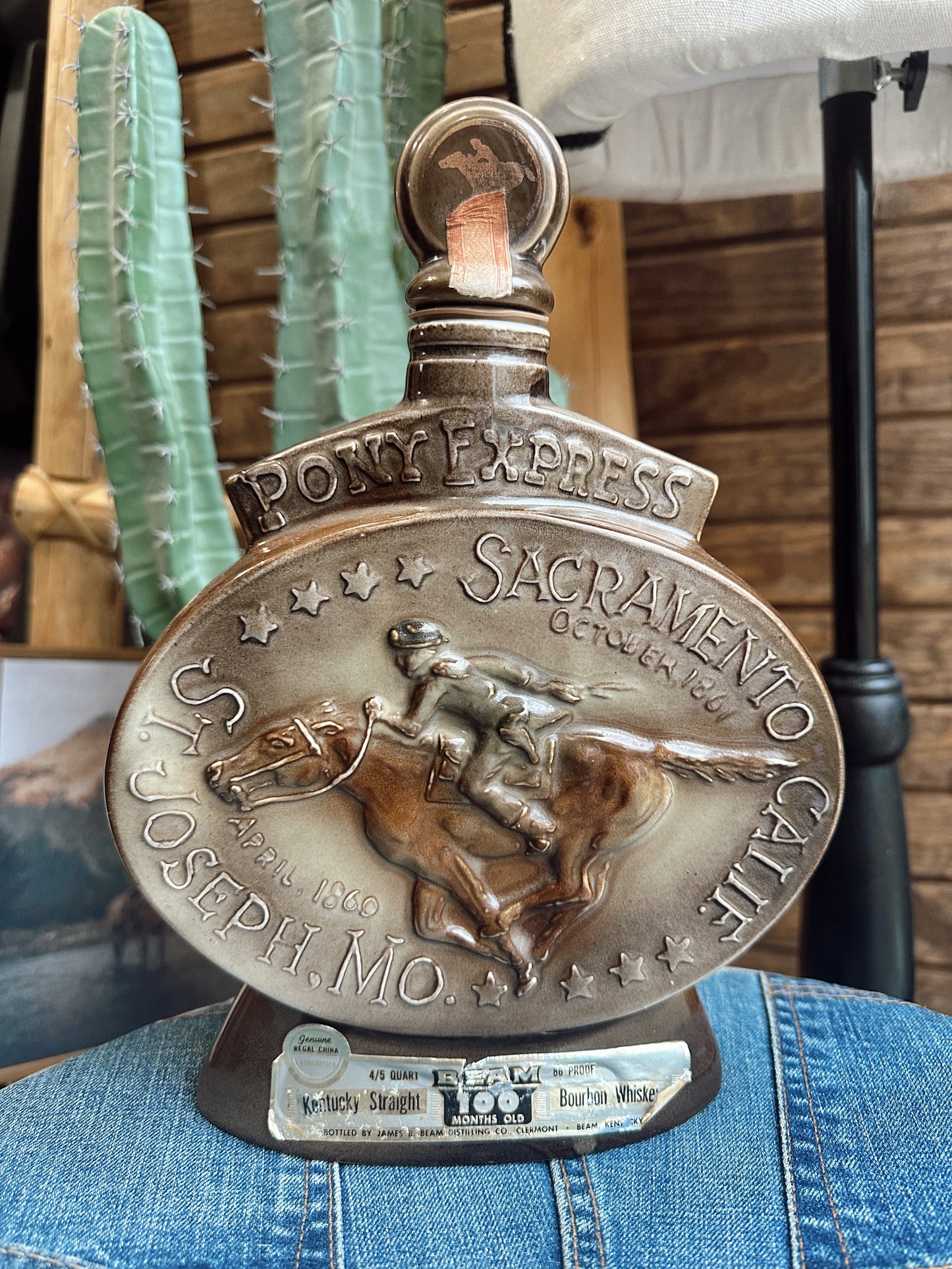 The Vintage Pony Express Whiskey Bottle