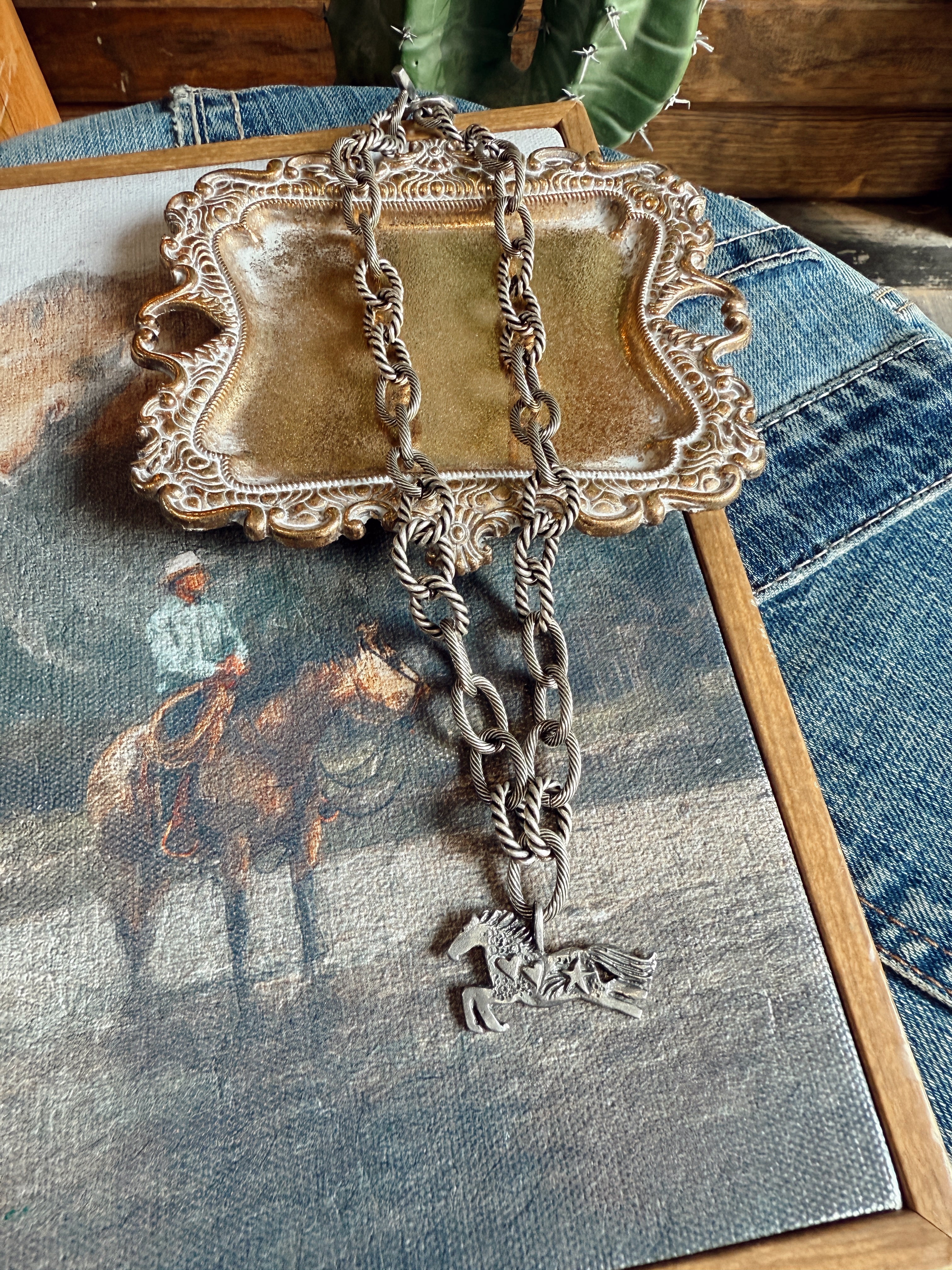 The Stardust Stallion Necklace