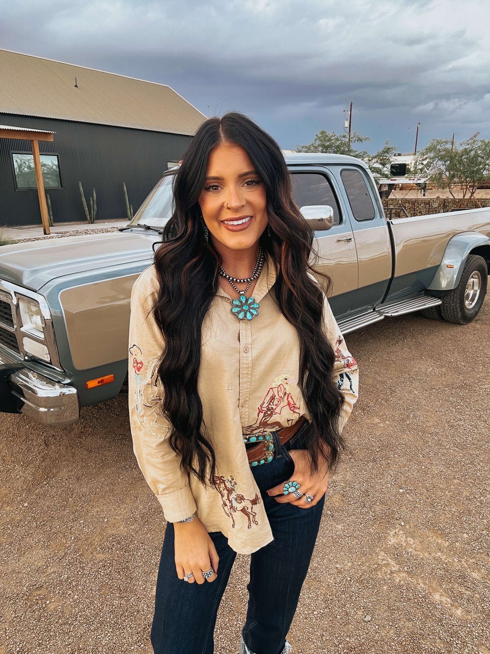 The Western Embroidered Top