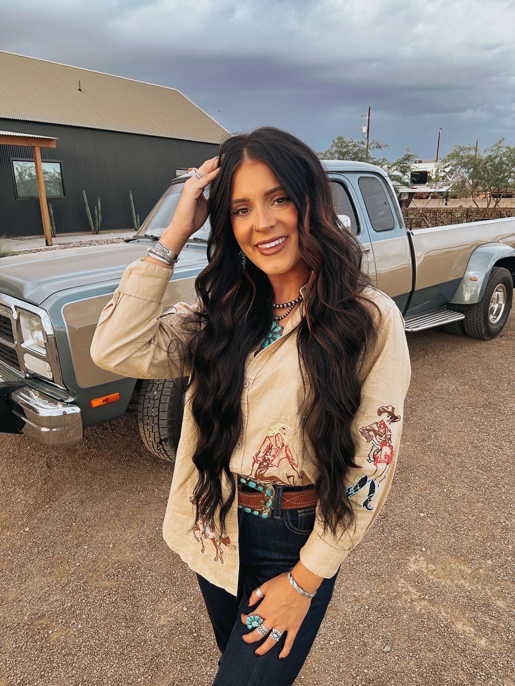 The Western Embroidered Top