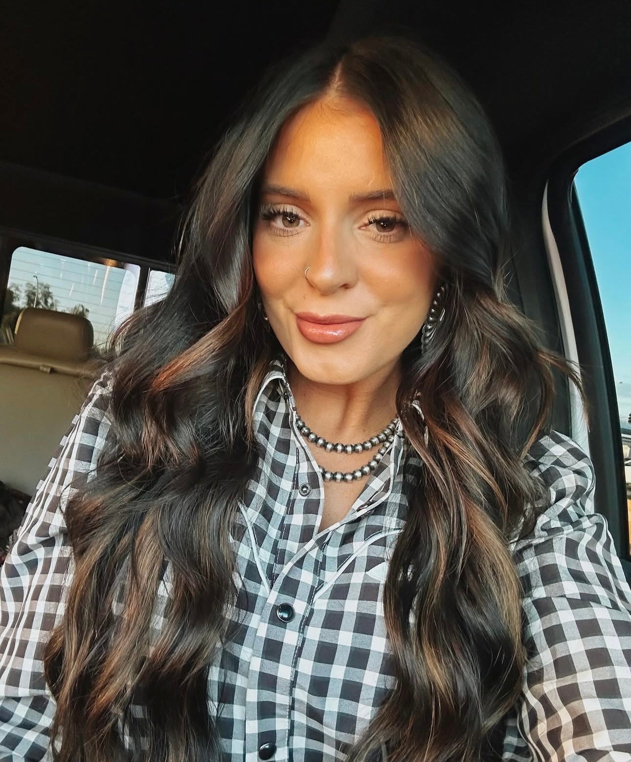 The Gingham Pearl Snap - best seller