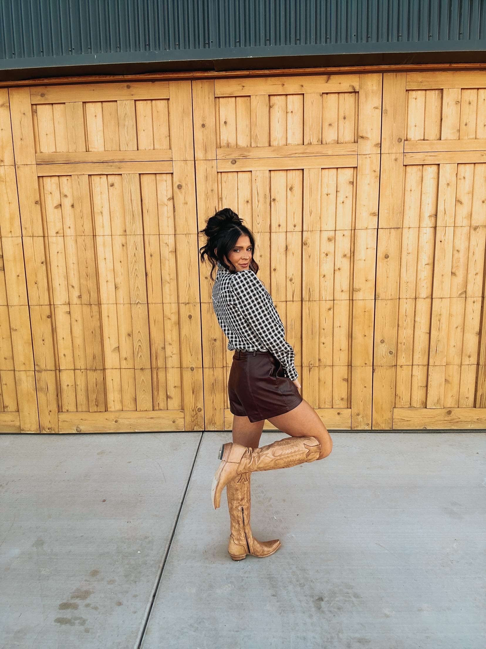 The Gingham Pearl Snap - best seller