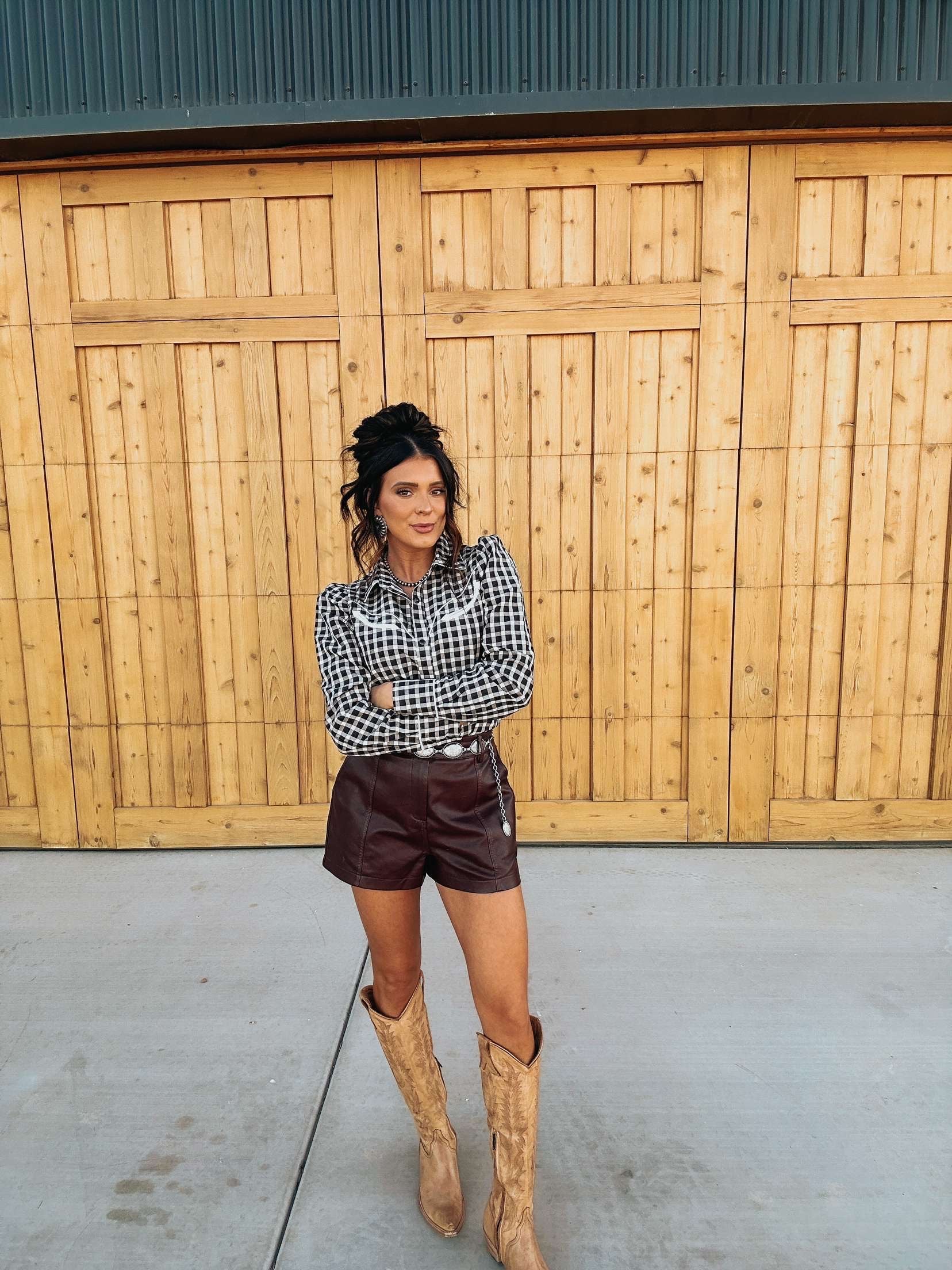 The Gingham Pearl Snap - best seller