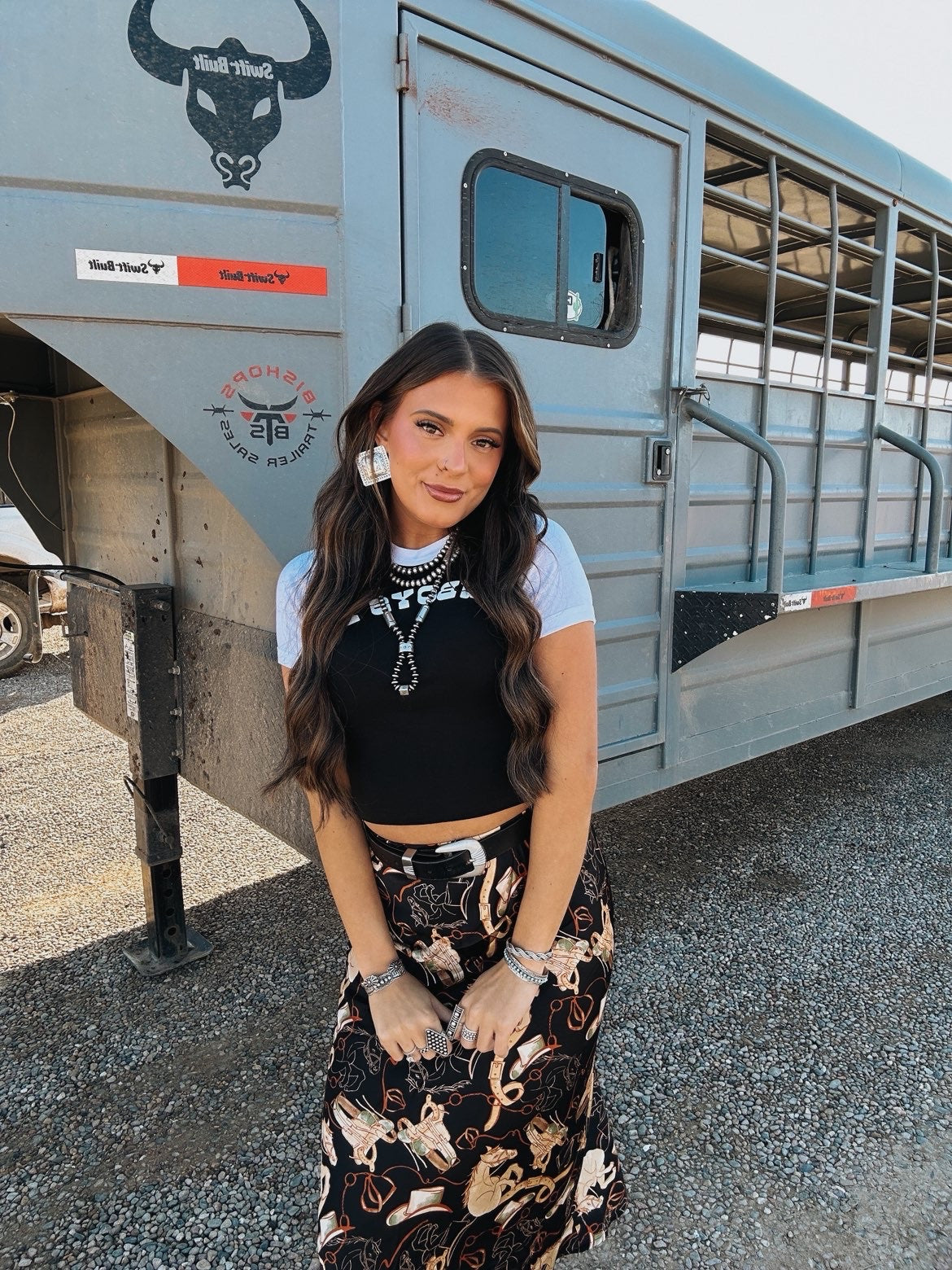 The Cowboys Lie Crop Tee