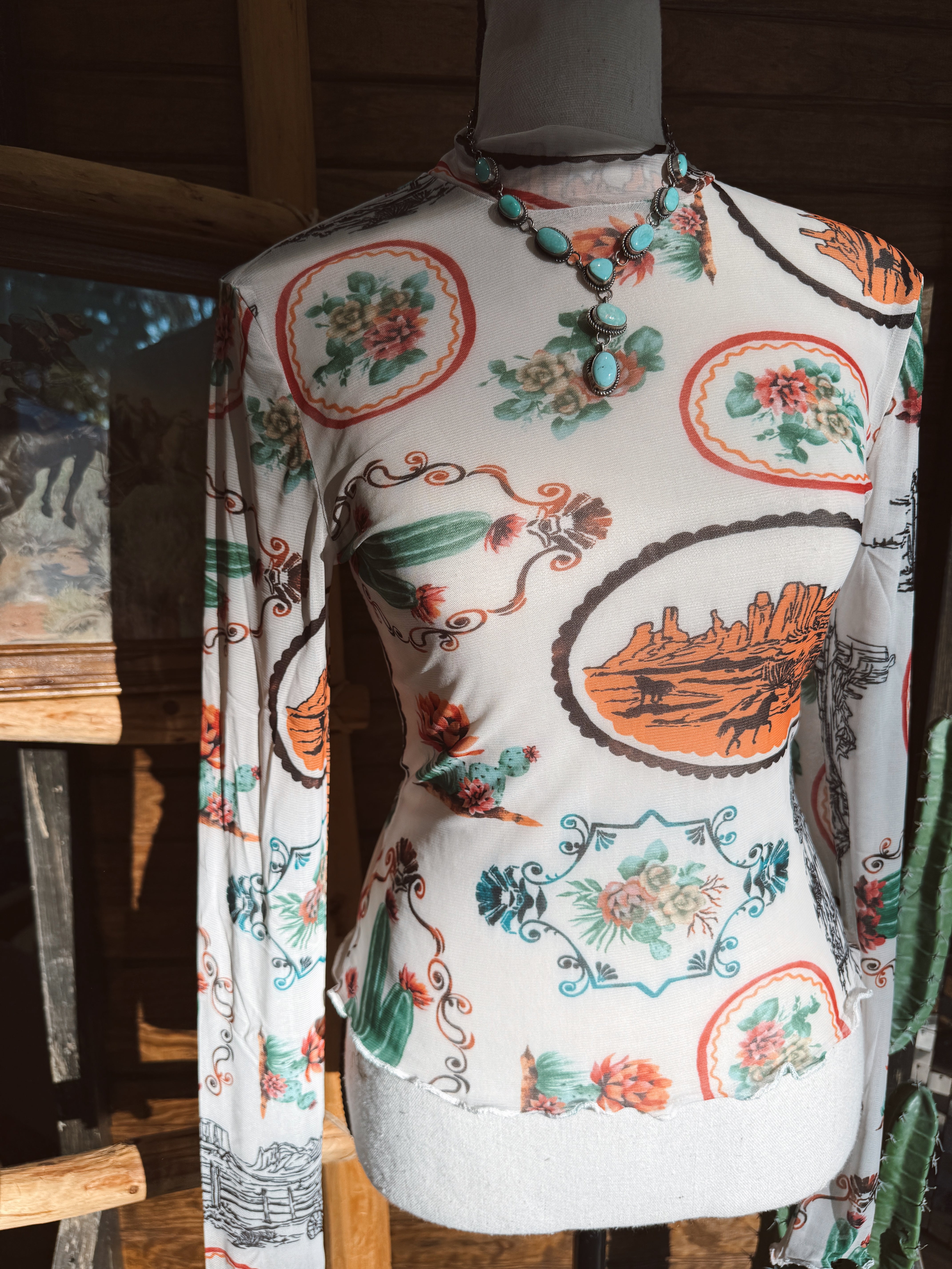 The Wickenburg Mesh Top