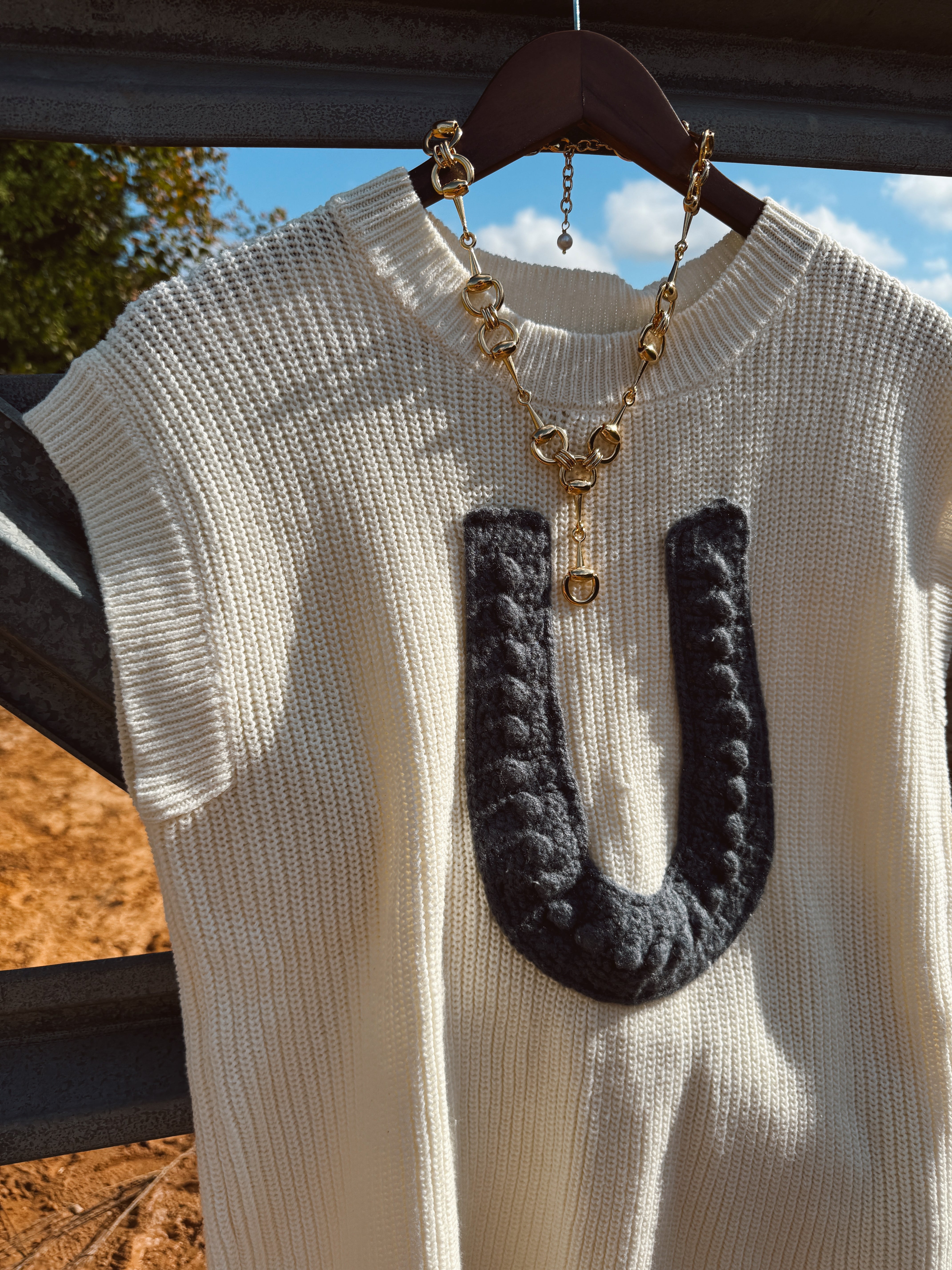 The Knitted Horseshoe Top