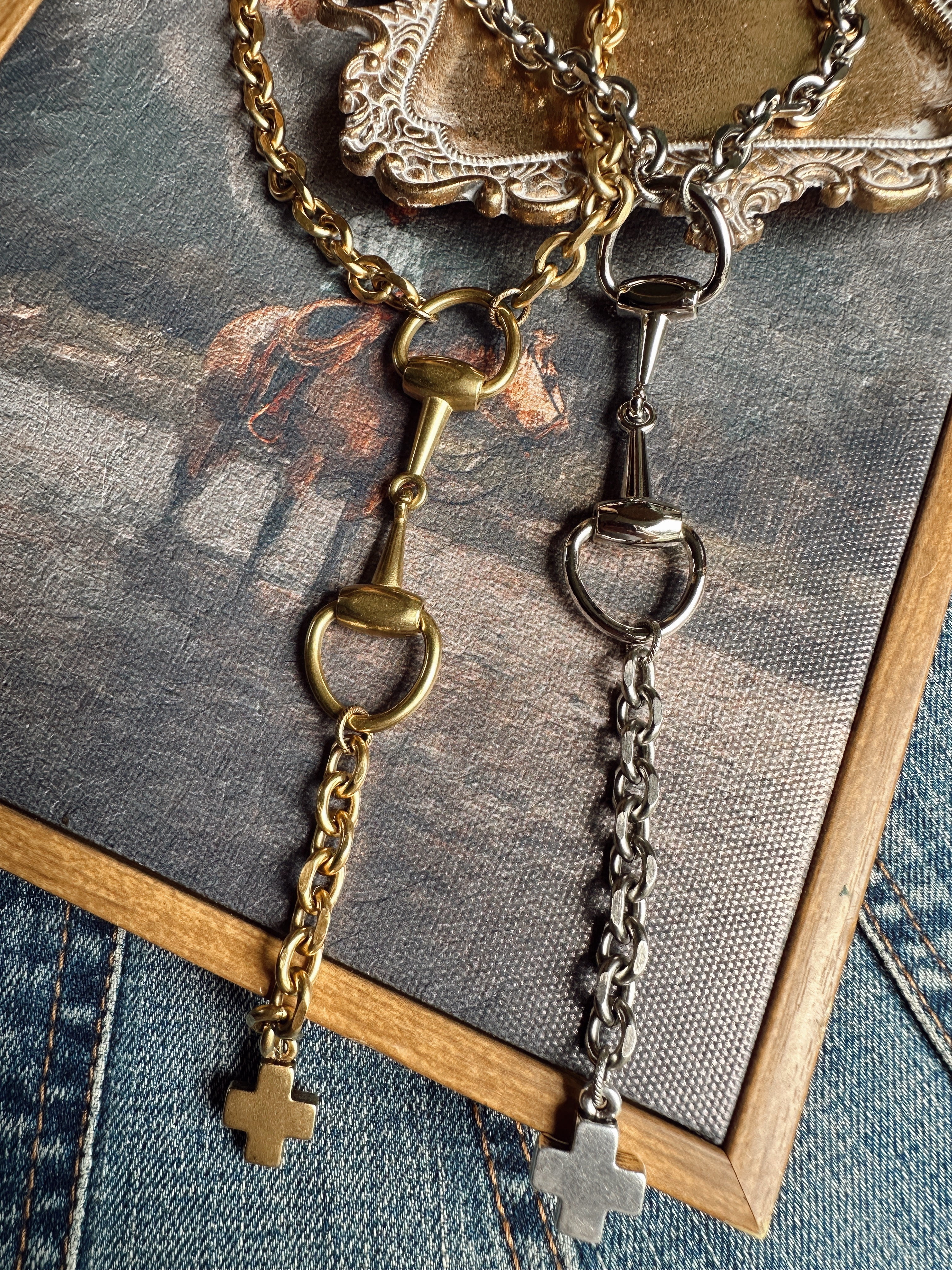 The Bitty Lariat - Silver Cross