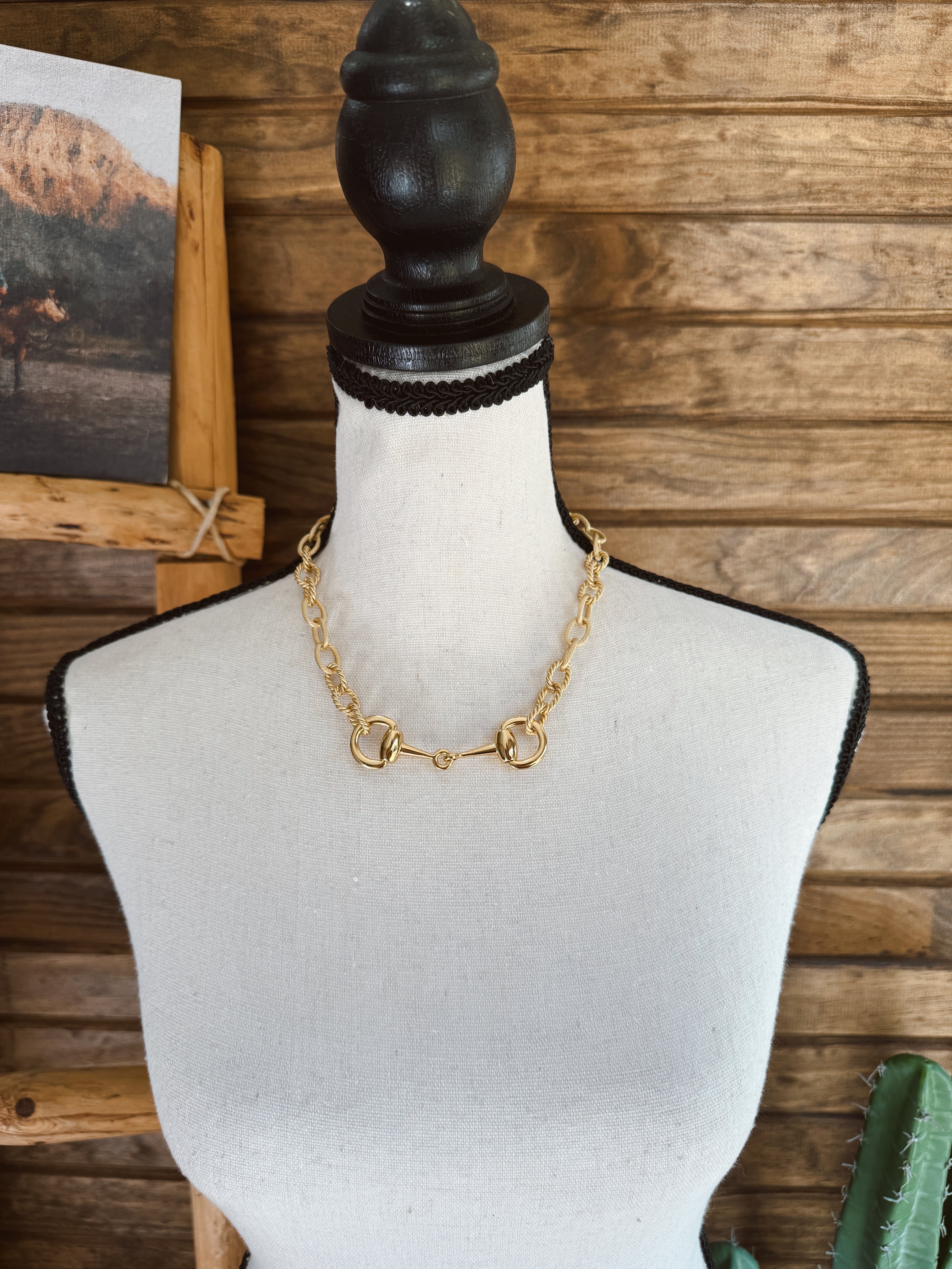 NEW The Rollo Chain Bit Necklace - gold