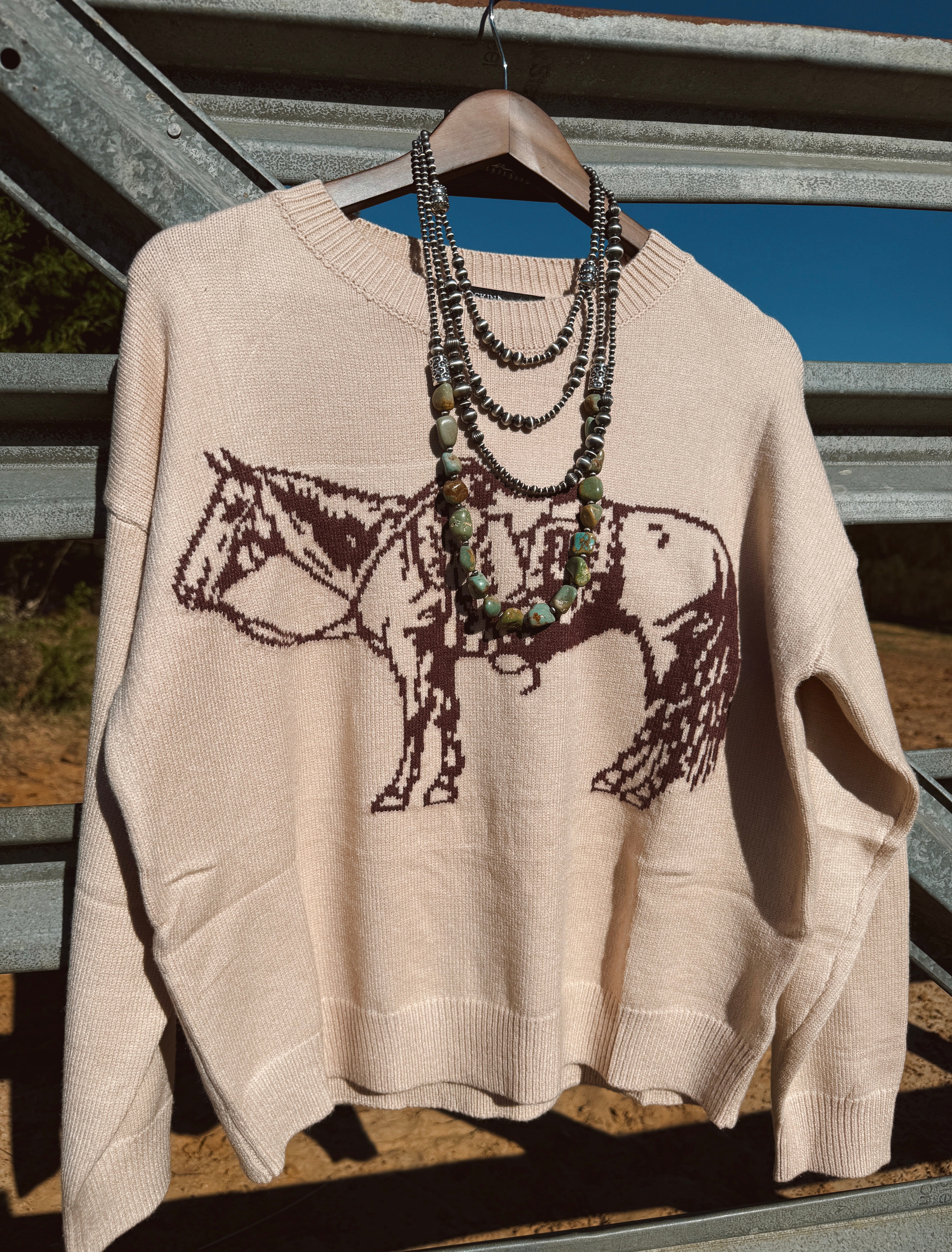 The Cowpoke Sweater - Cream