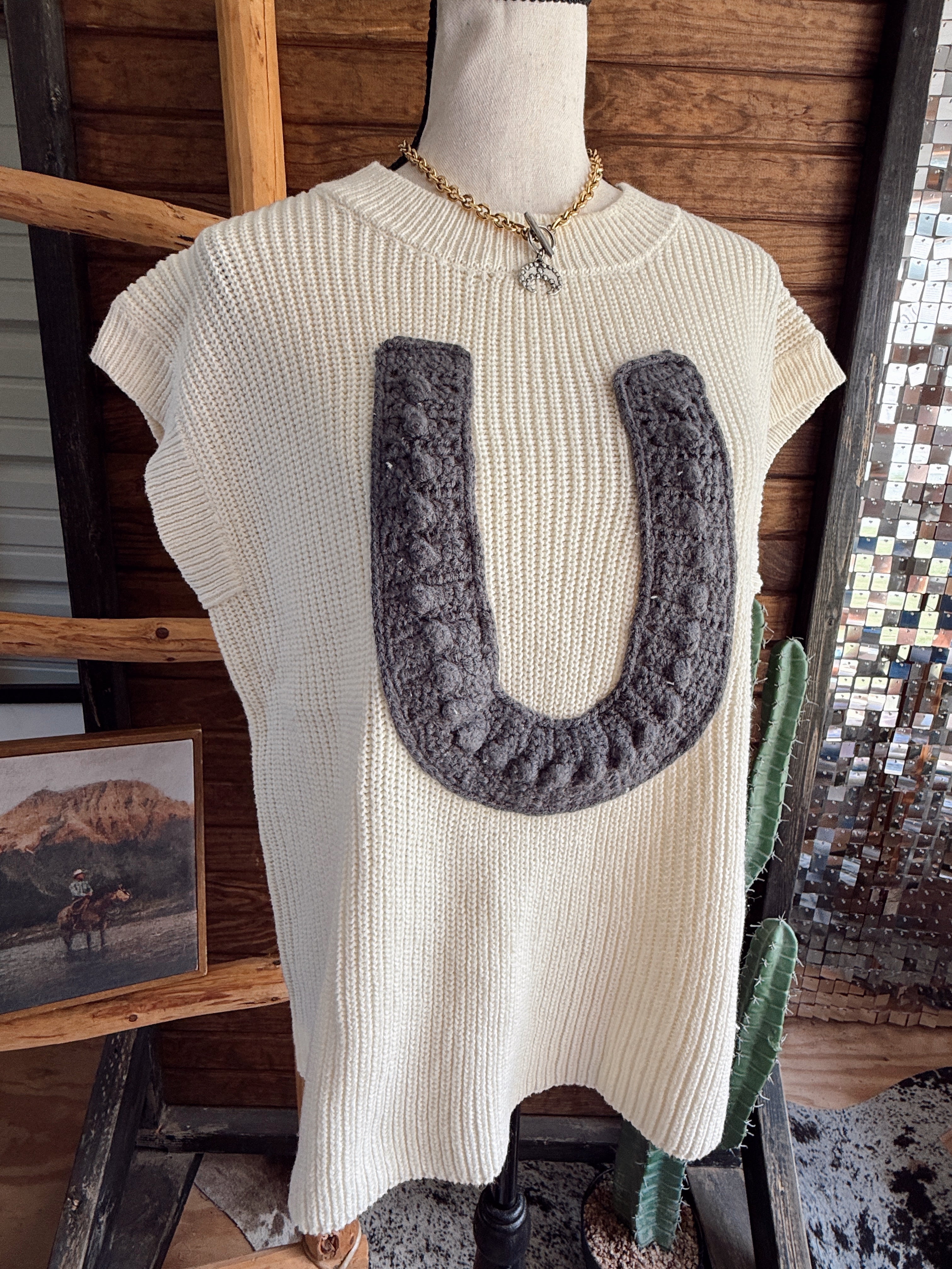 The Knitted Horseshoe Top