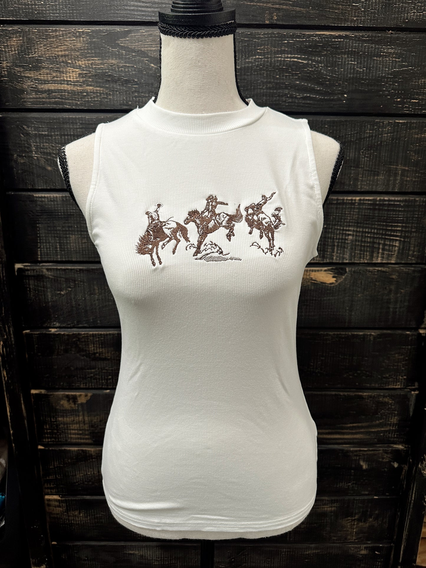 The Bronc Embroidered Tank