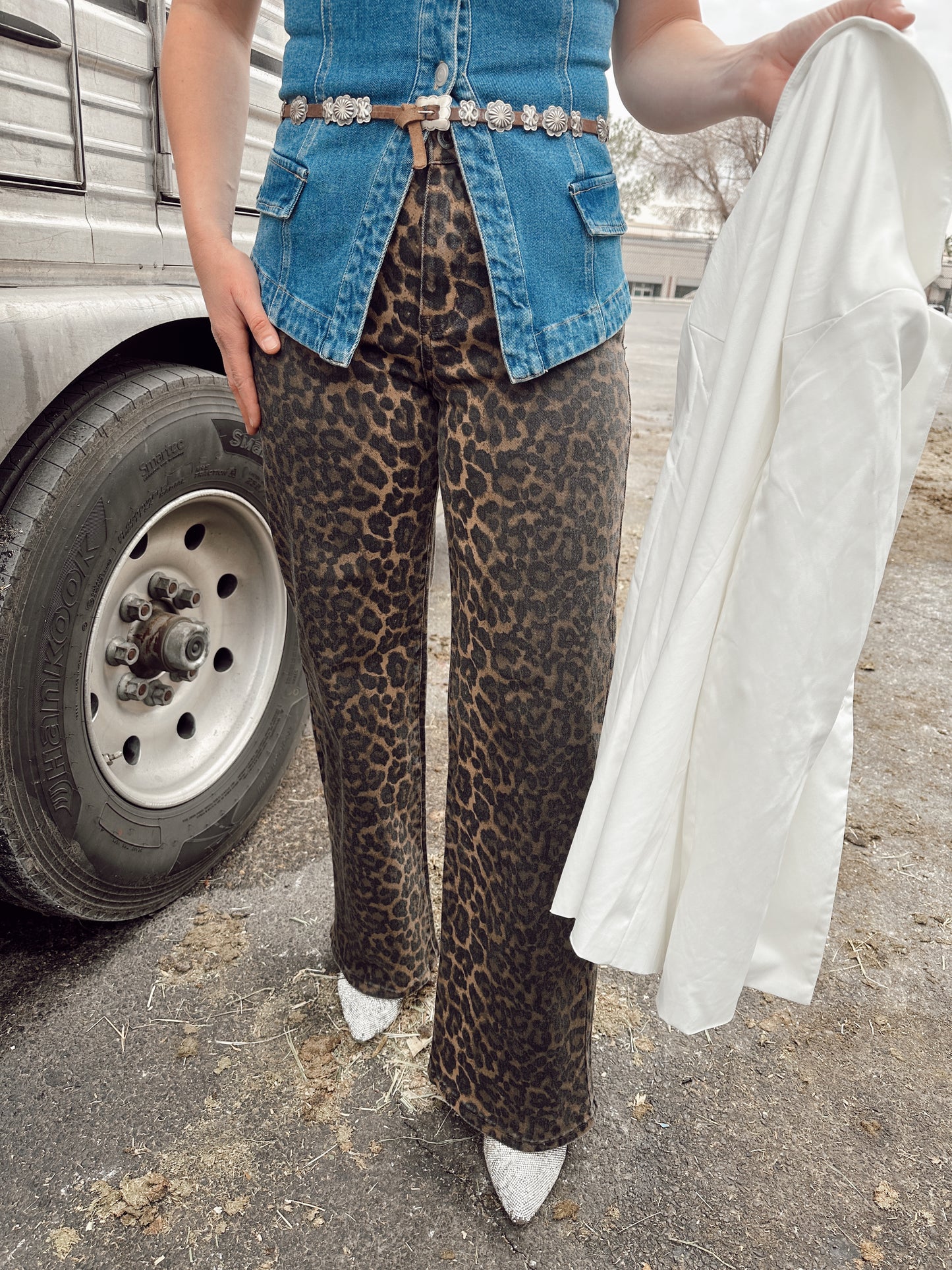 The Sasha Leopard Jeans