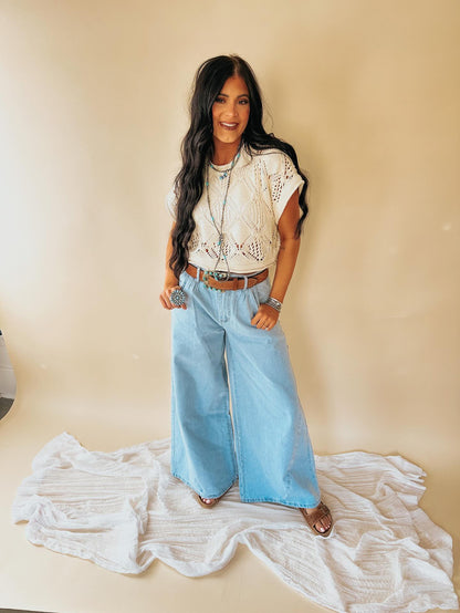 The Cowtown Wide Leg Jeans