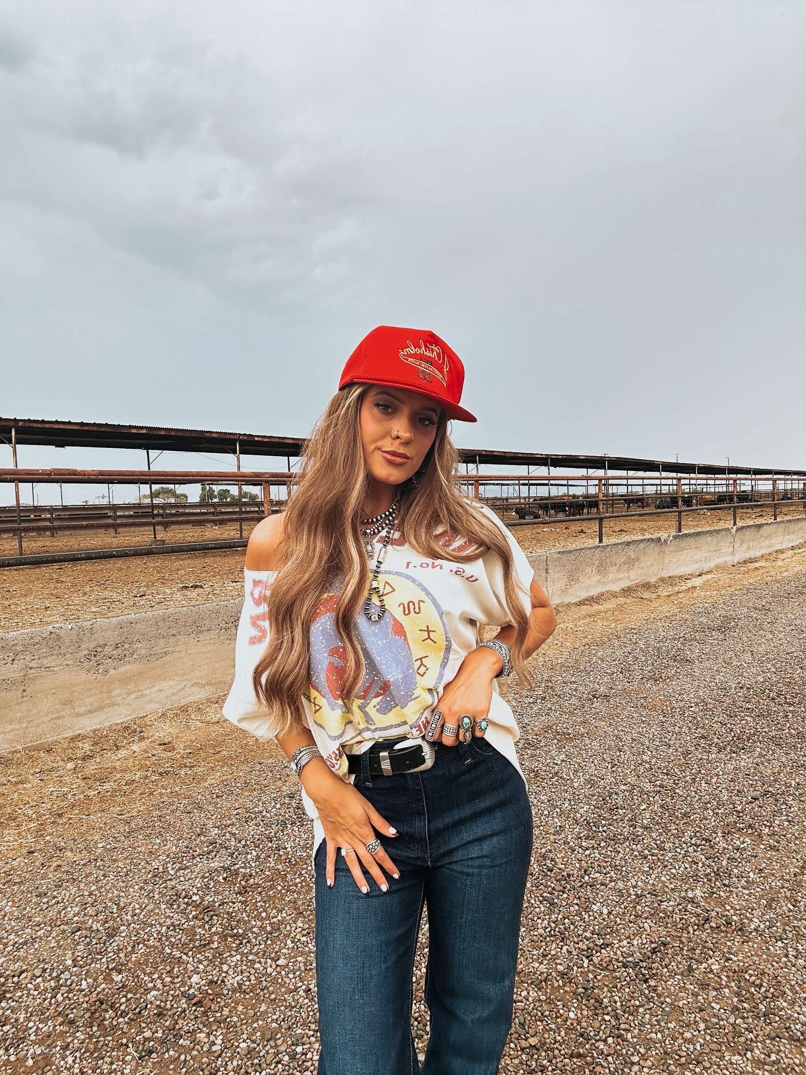 The Bronky Western Brand Top front & back graphic