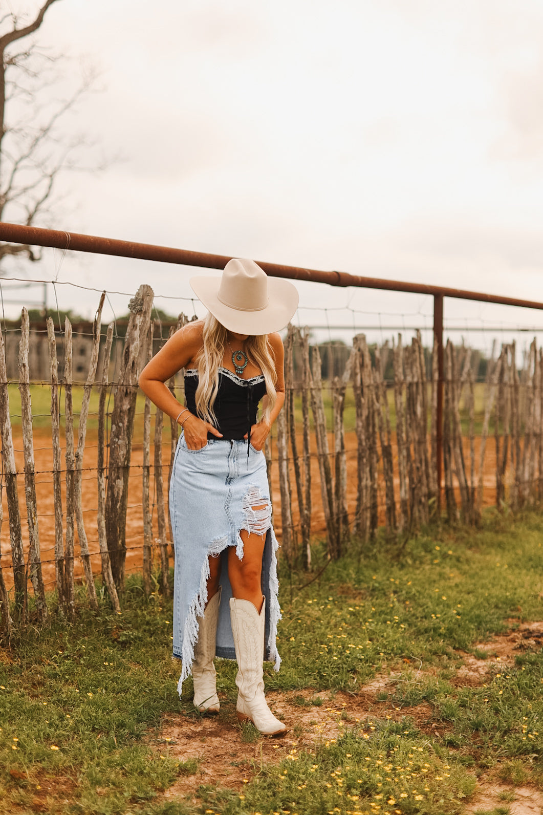 The Retro Denim Skirt