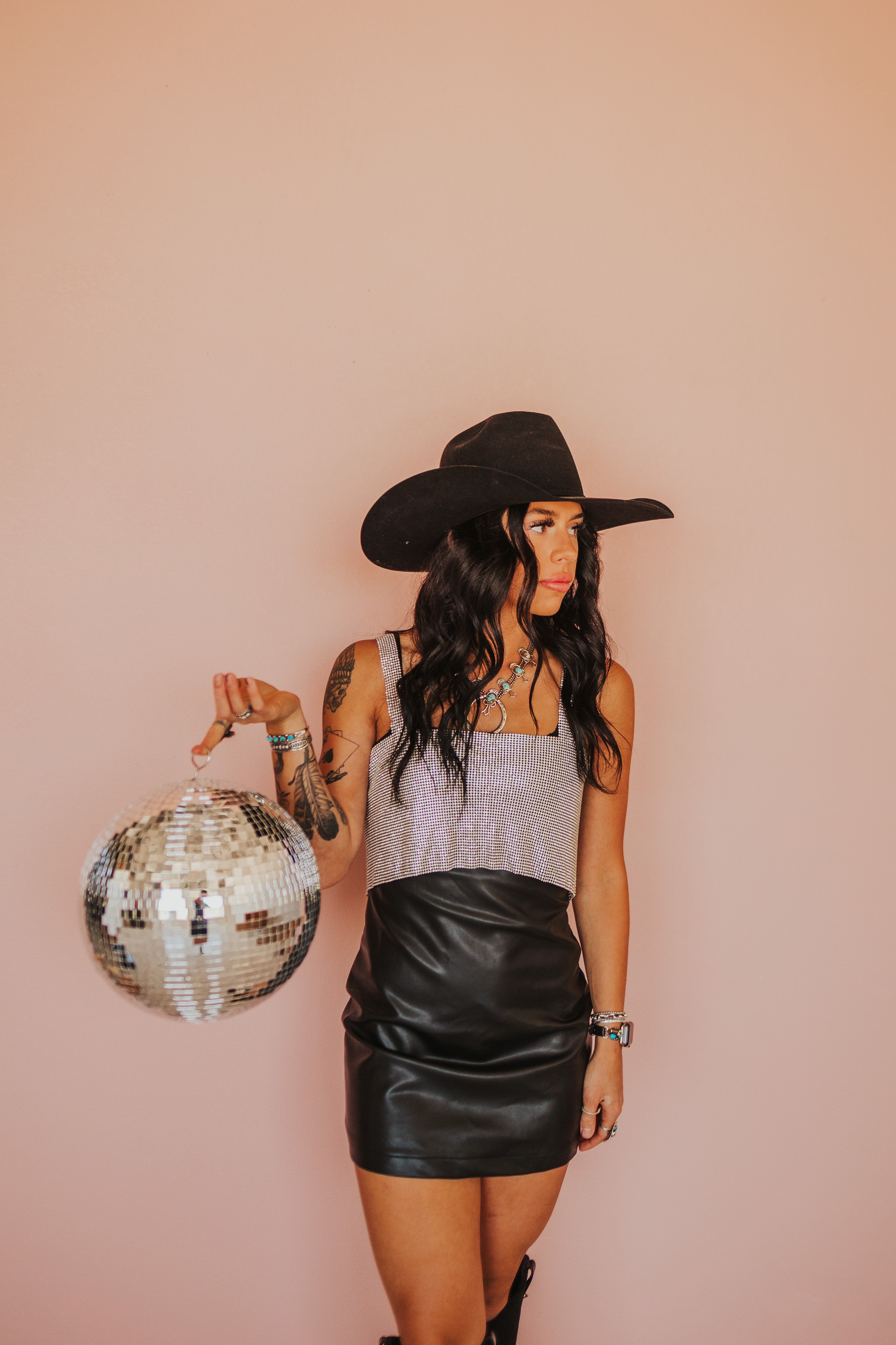 The Black Leather Dress - best seller