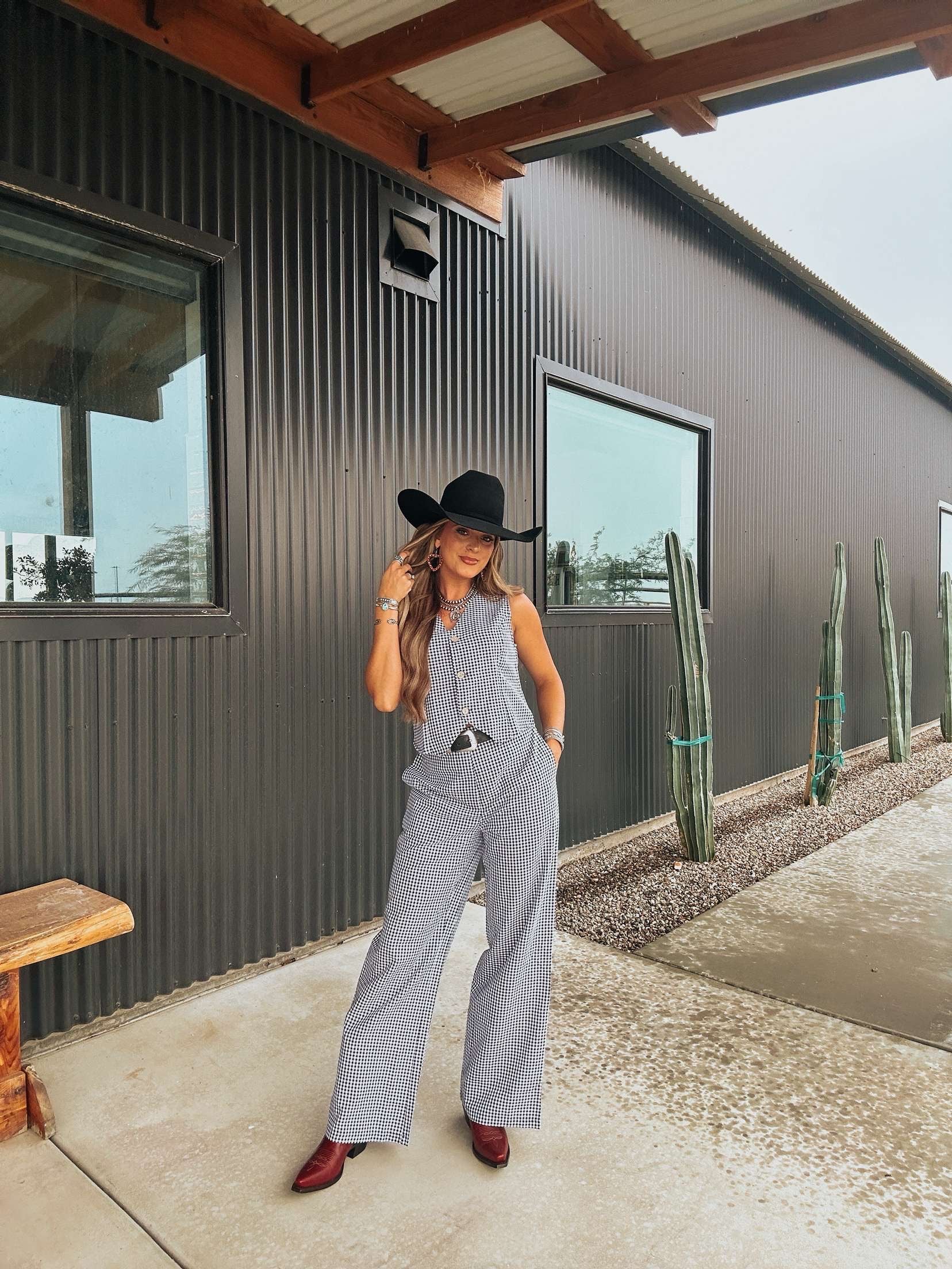 The Gingham Pant Set - best seller