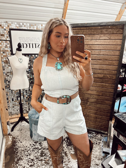 The June Denim Romper