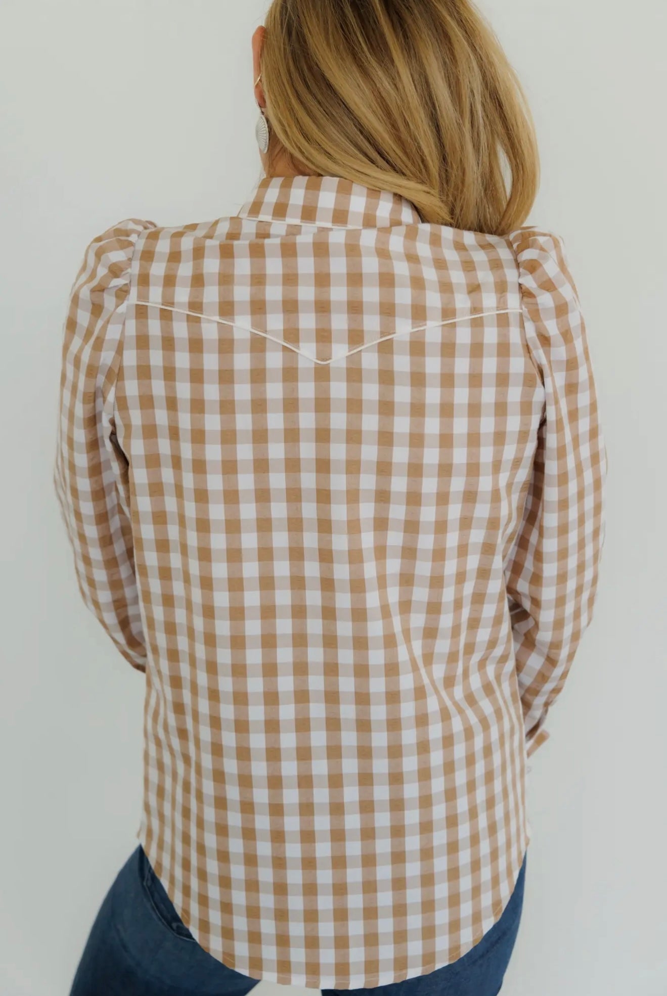 The Gingham Pearl Snap