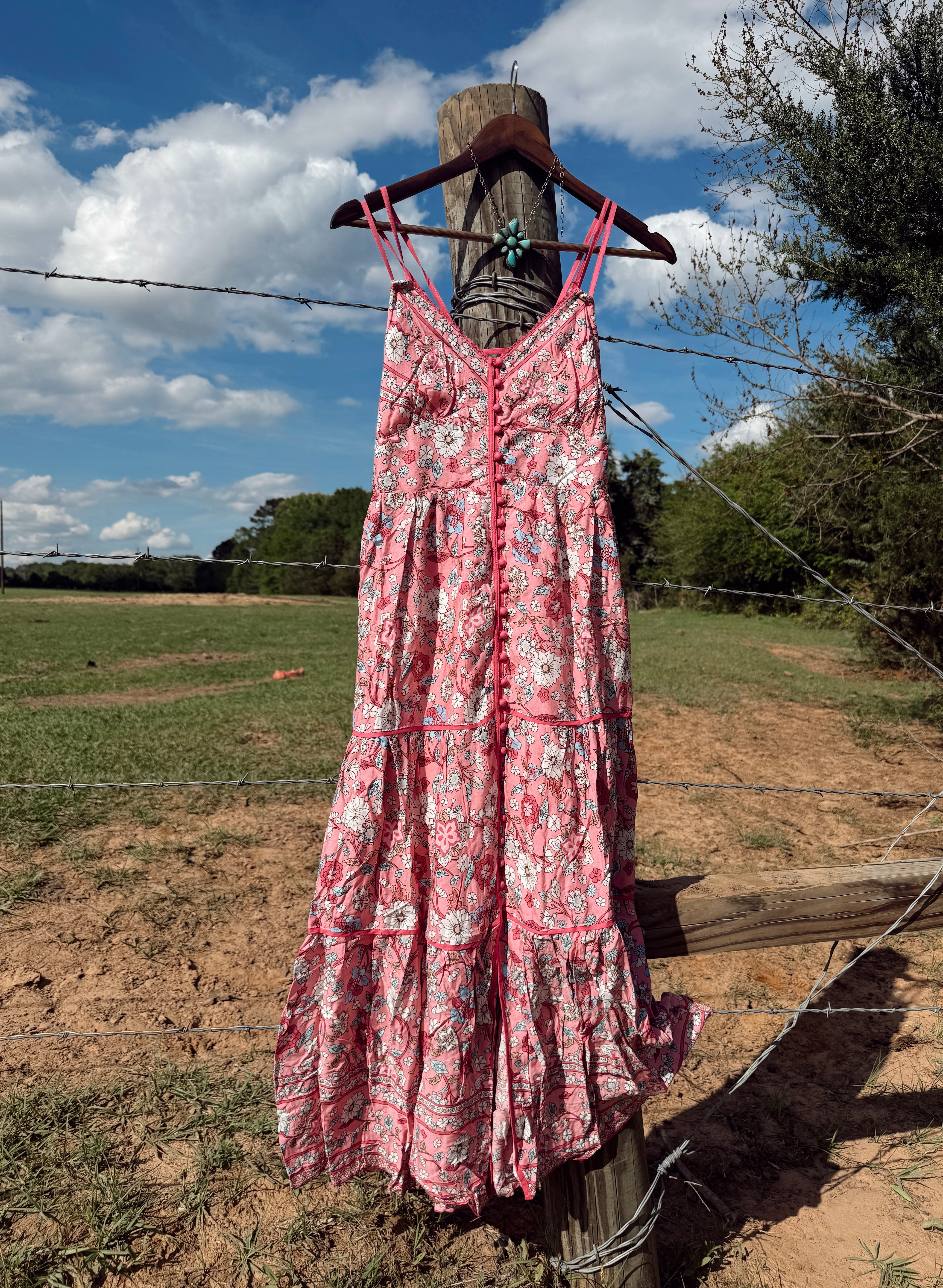 The Pink Iris Maxi Dress